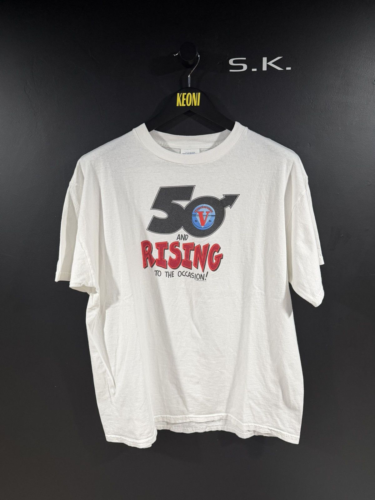 Vintage 1998 Vintage 50 And Rising Viagra Age Drug Humor Tee XL New Size US XL / EU 56 / 4 - 1 Thumbnail