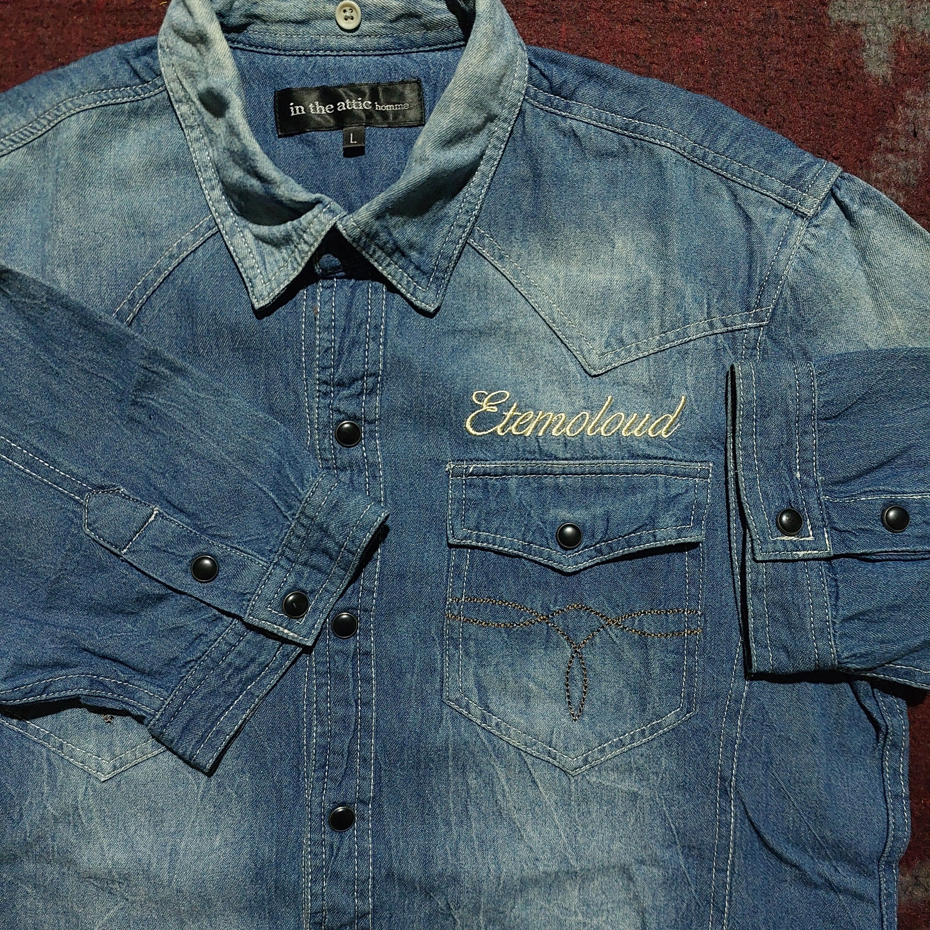 In The Attic In The Attic button up blue shirt Size US L / EU 52-54 / 3 - 5 Thumbnail