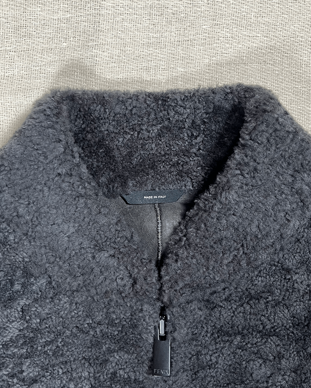 Fendi Fendi FW16 Monster Face shearling zip-up jumper jacket Size US M / EU 48-50 / 2 - 6 Thumbnail