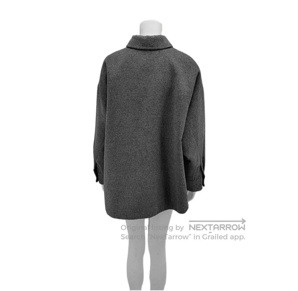 Prada Prada Gray Wool Shirt Jacket Size 40. Size US XXS / EU 40 - 2 Thumbnail