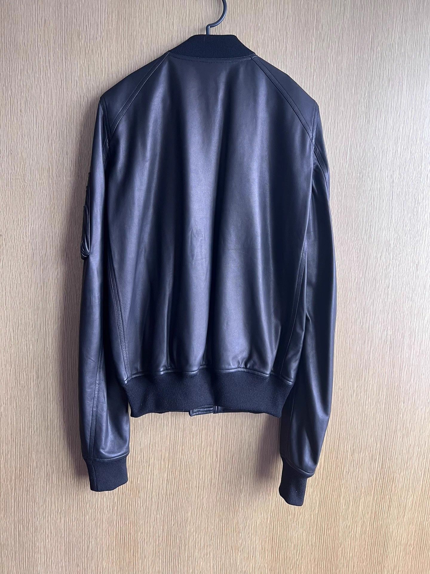 Rick Owens Drkshdw Rick Owens Main Line Ma1 Lambskin Leather Jacket Size US M / EU 48-50 / 2 - 2 Thumbnail