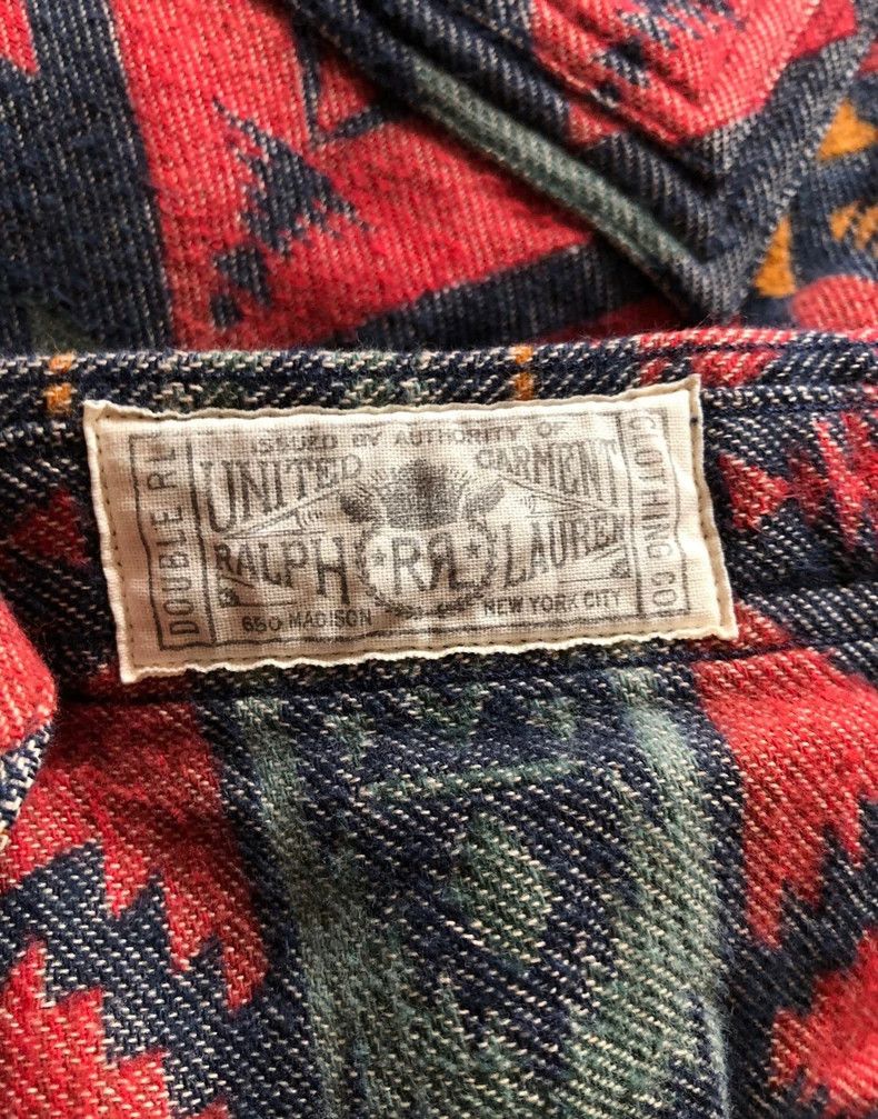 RRL Ralph Lauren RRL Ralph Lauren 2016 Red Green Southwest Shirt Size US S / EU 44-46 / 1 - 7 Thumbnail