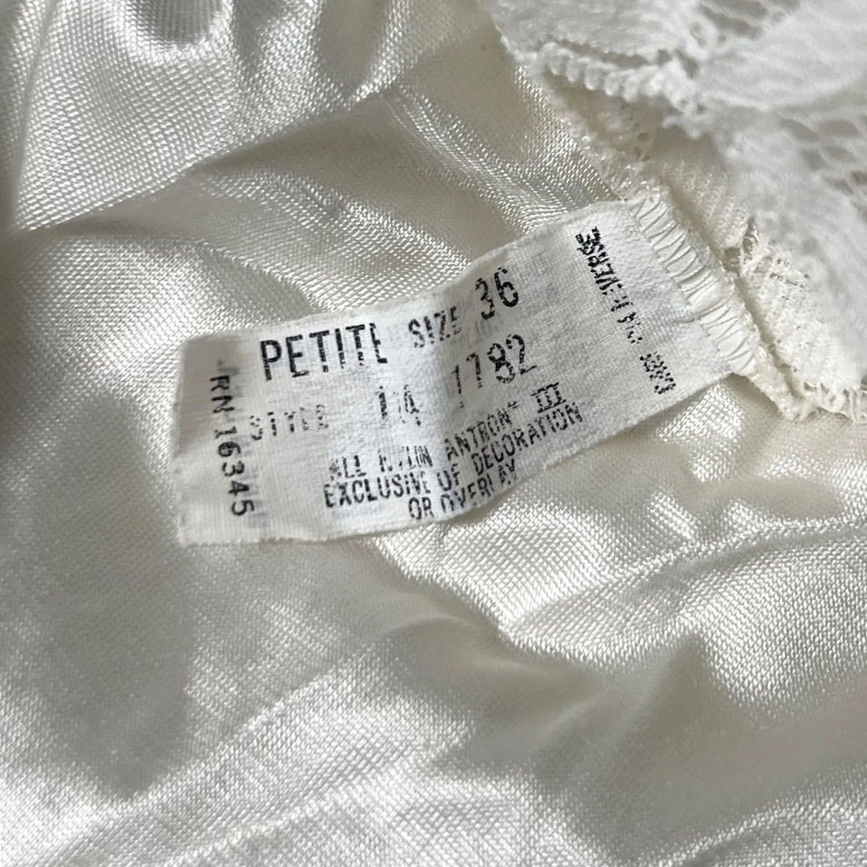 Vintage VINTAGE Slip Dress Adjustable White Petite Size 36 Size XS / US 0-2 / IT 36-38 - 3 Thumbnail
