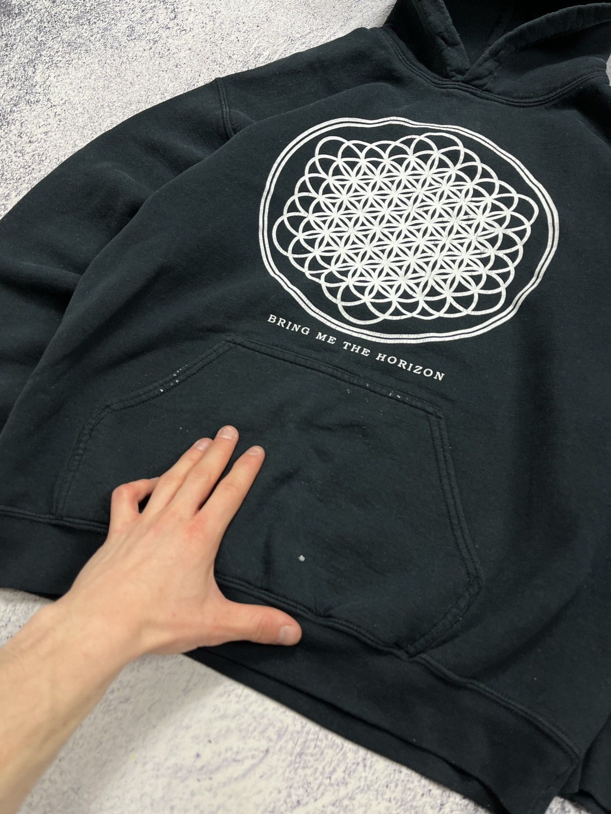 Band Tees × Vintage Vintage 00s Bring Me The Horizon Rock Band Hoodie Tour Rare Size US M / EU 48-50 / 2 - 7 Thumbnail
