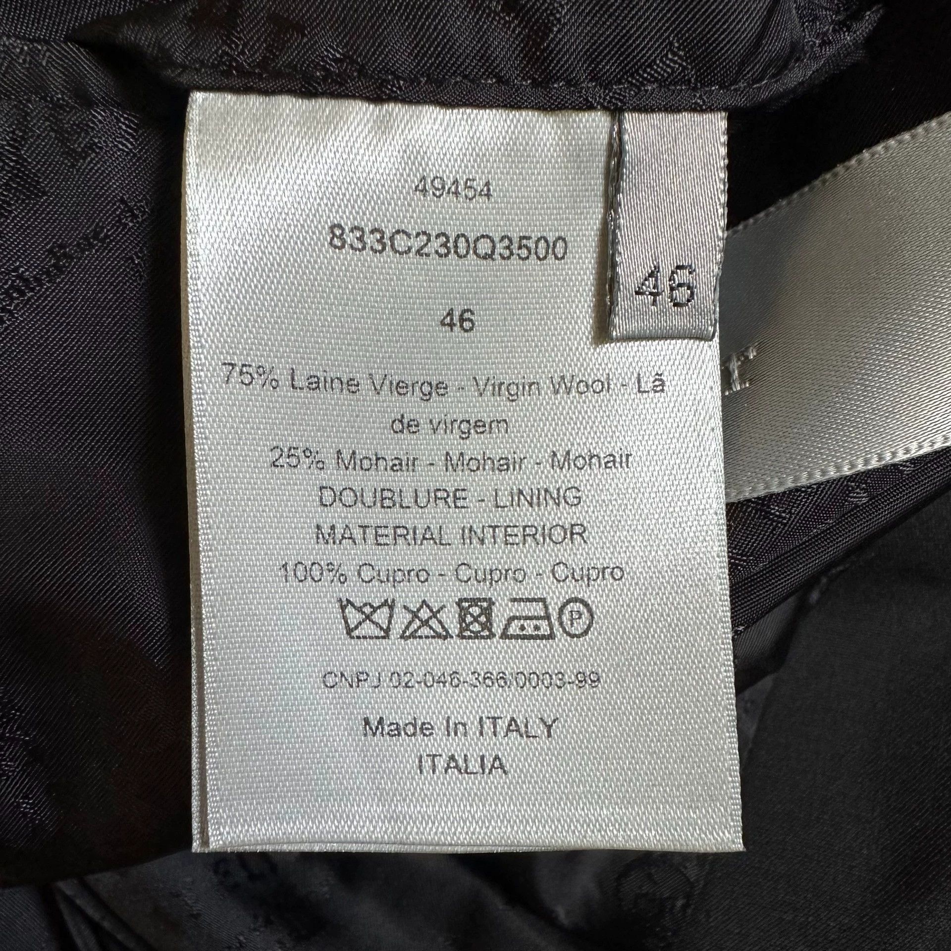 Dior dior double-breasted suit jacket 18ss Size US M / EU 48-50 / 2 - 7 Thumbnail
