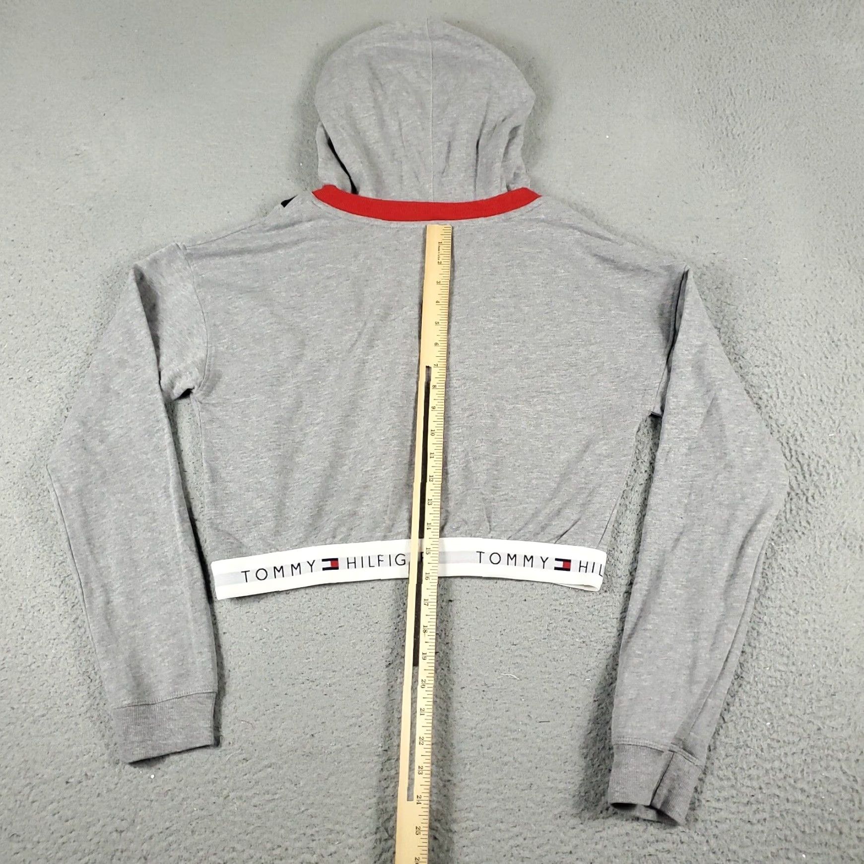 Tommy Hilfiger Tommy Hilfiger Hoodie Women's Medium Gray Pullover Sweatshirt Cotton Blend Size M / US 6-8 / IT 42-44 - 6 Thumbnail