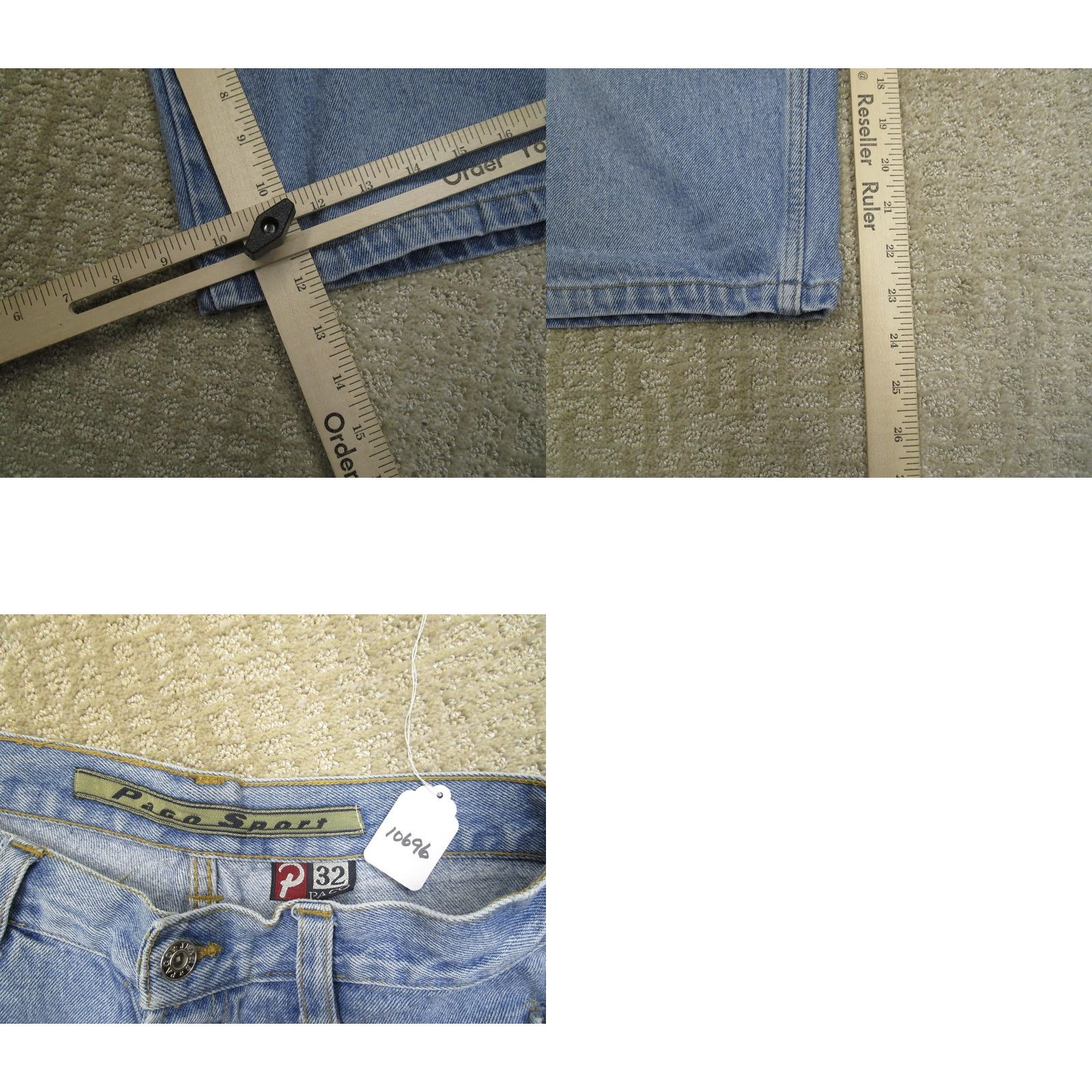 Vintage VINTAGE Paco Jeans Shorts Mens 32 Denim Carpenter Hammer Loop Button Fly 90s Shorts Mens 32 Denim Blue 90s Pacos Grunge Hip Hop Bermuda Pocket Mens Size US 32 / EU 48 - 8 Thumbnail