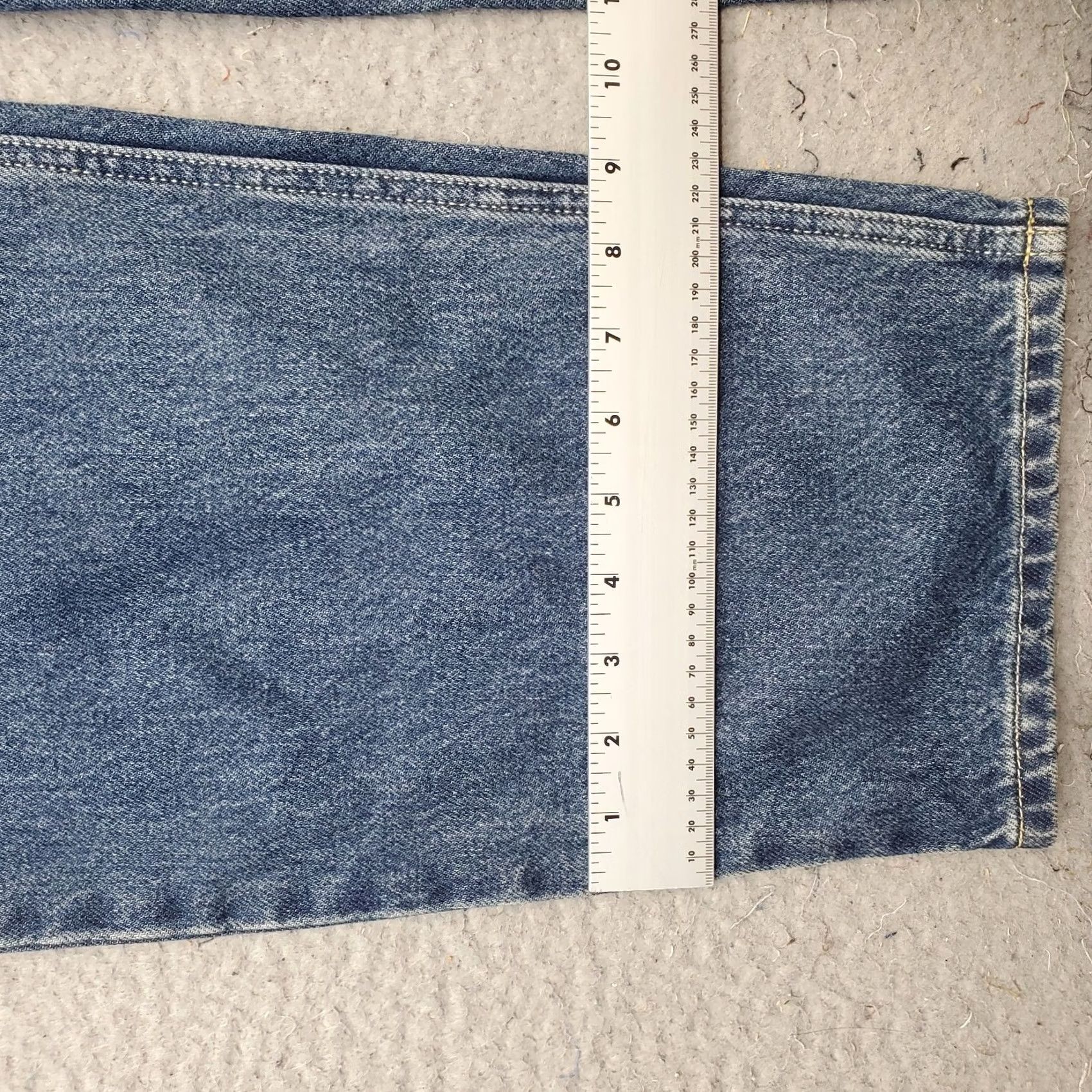 Lands' End Lands' End Jeans Womens 18T Blue Denim Medium Wash Grunge Straight Leg Streetwear Jeans Size 40" / US 18 - 5 Thumbnail