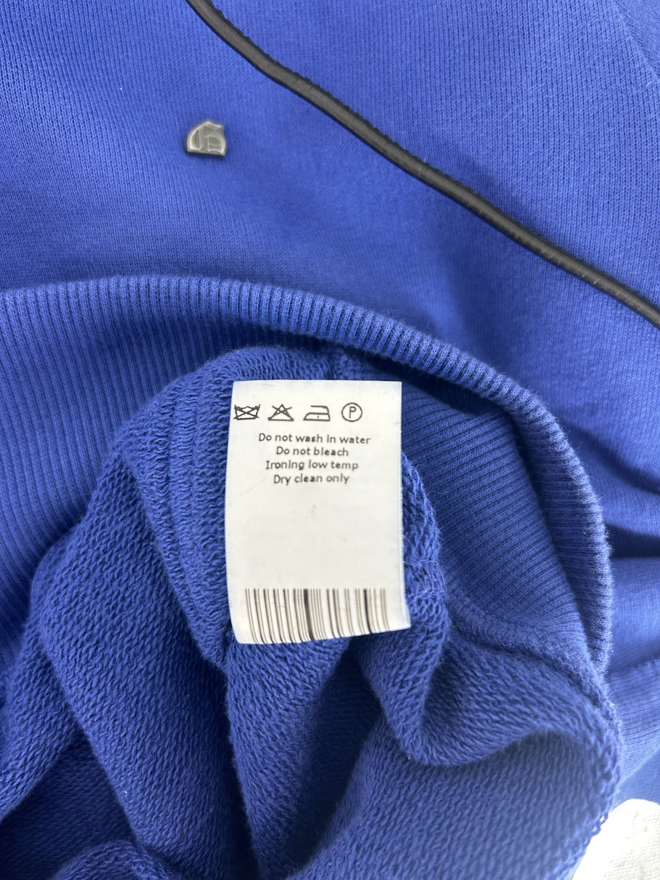 John Galliano John Galliano Royal Blue Oversized Hooded Jersey Size US XXL / EU 58 / 5 - 6 Thumbnail