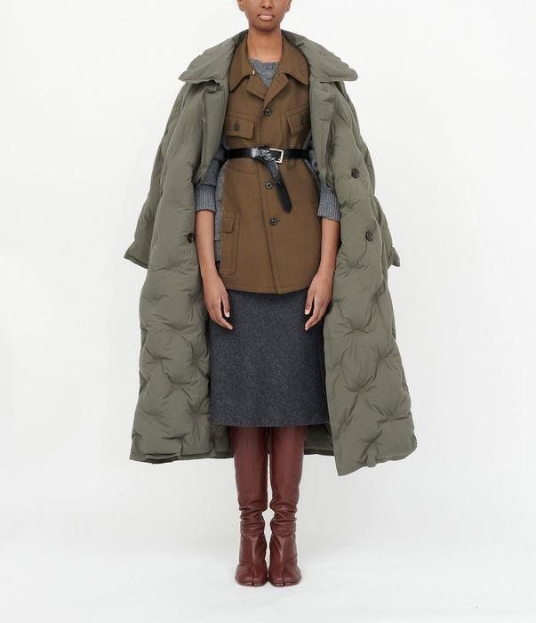 Maison Margiela o1bcso1str0526 Glam Slam Long Coat in Military Green Size S / US 4 / IT 40 - 2 Thumbnail