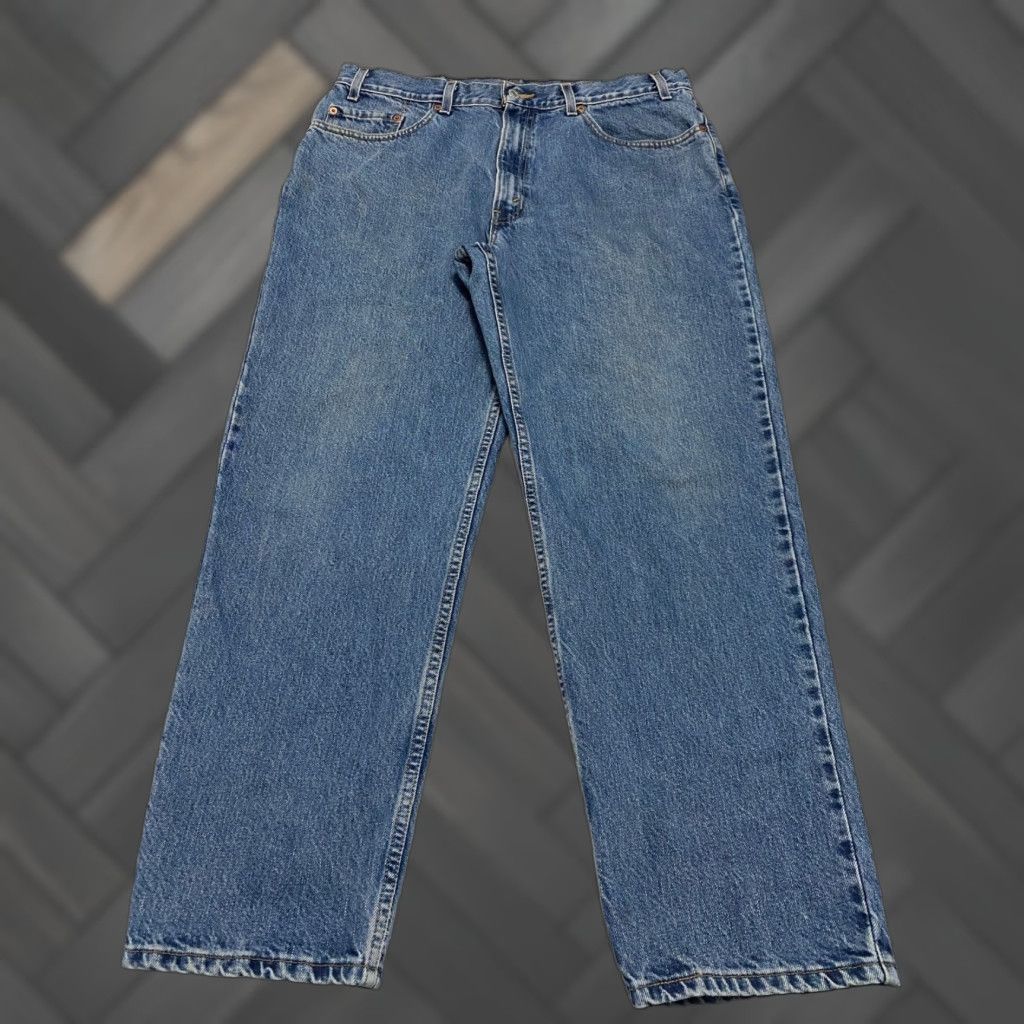 Levi's VINTAGE Levi's 550 Jeans Mens Regular 36 Blue Denim Straight 30 Inseam Relaxed Fit 90s Size US 36 / EU 52 - 1 Thumbnail