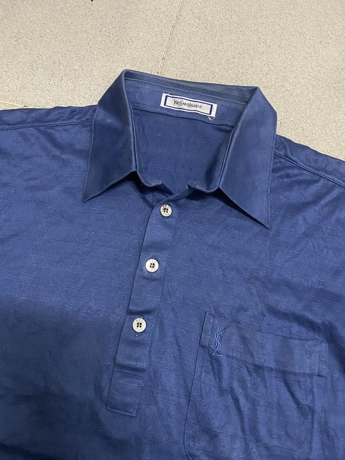 Japanese Brand × Vintage × Yves Saint Laurent Vintage Yves Saint Laurent Ysl Polo Shirt Size US M / EU 48-50 / 2 - 2 Thumbnail