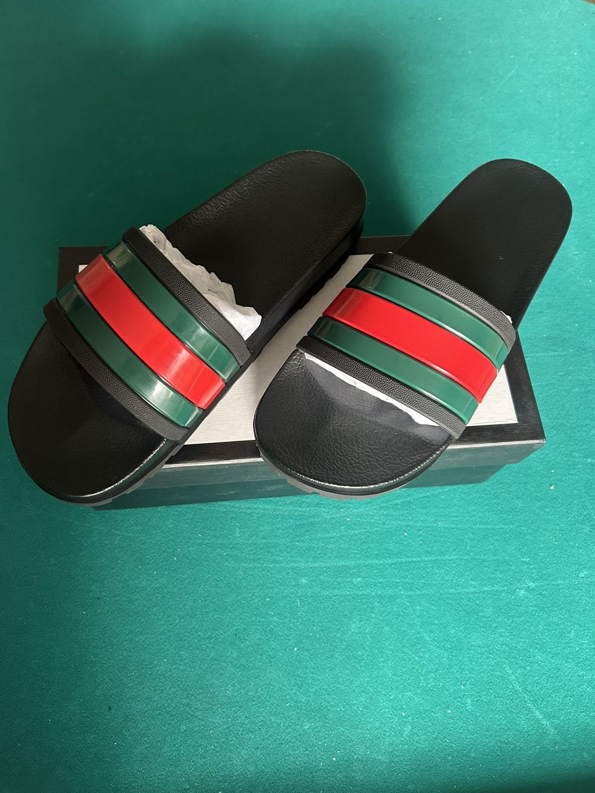 Gucci Mens Gucci Slides Size US 10.5 / EU 43-44 - 1 Thumbnail