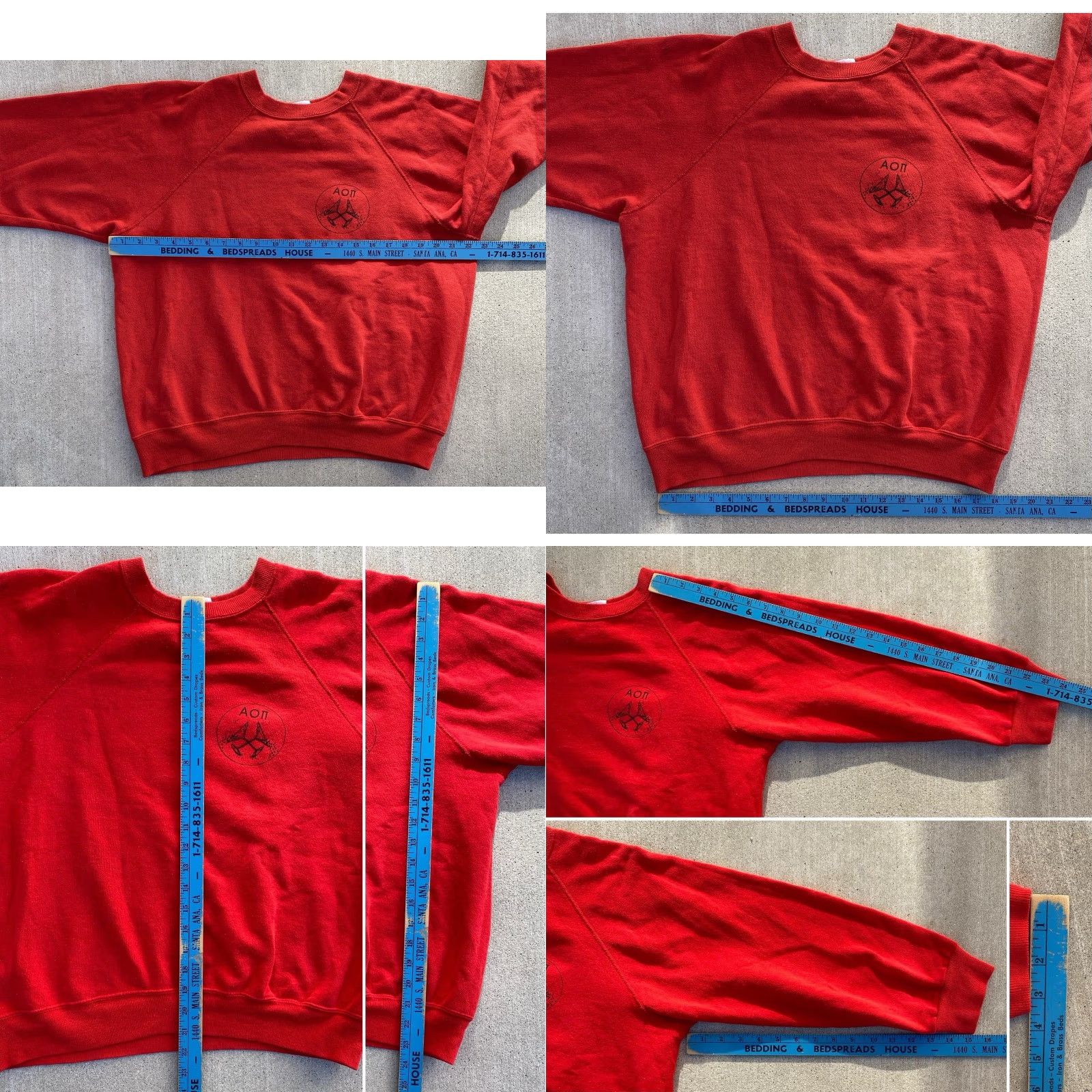 Vintage VINTAGE Alpha Omicron PI Initiation February 7 1987 Raglan Sweatshirt Size XL Red Graphic Print Men Pullover 80s University Cars"} Size US XL / EU 56 / 4 - 11 Thumbnail