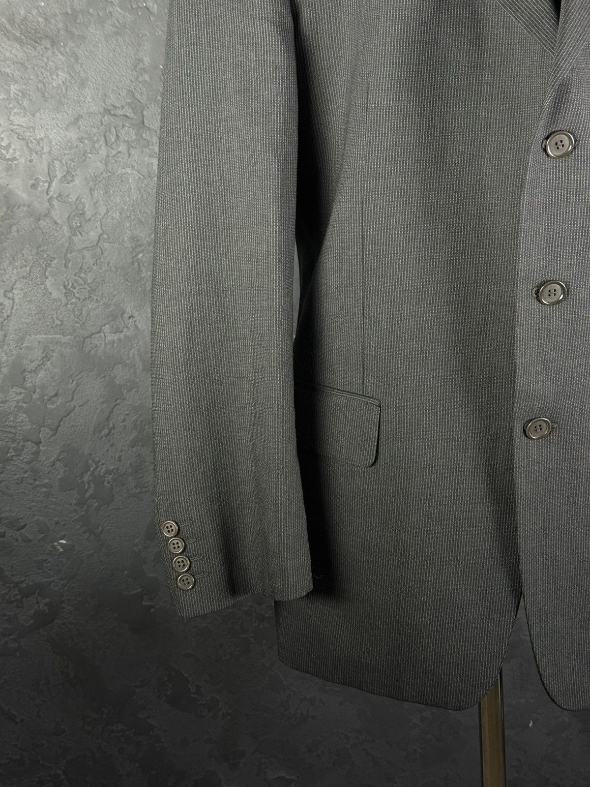Valentino VTG 80s Valentino Uomo Men's Wool Blazer Italy Size 54 R Size 54R - 4 Thumbnail