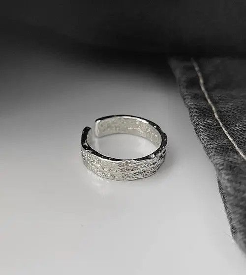 Ring Of Fire Vintage 925 silver ring Size ONE SIZE - 3 Thumbnail
