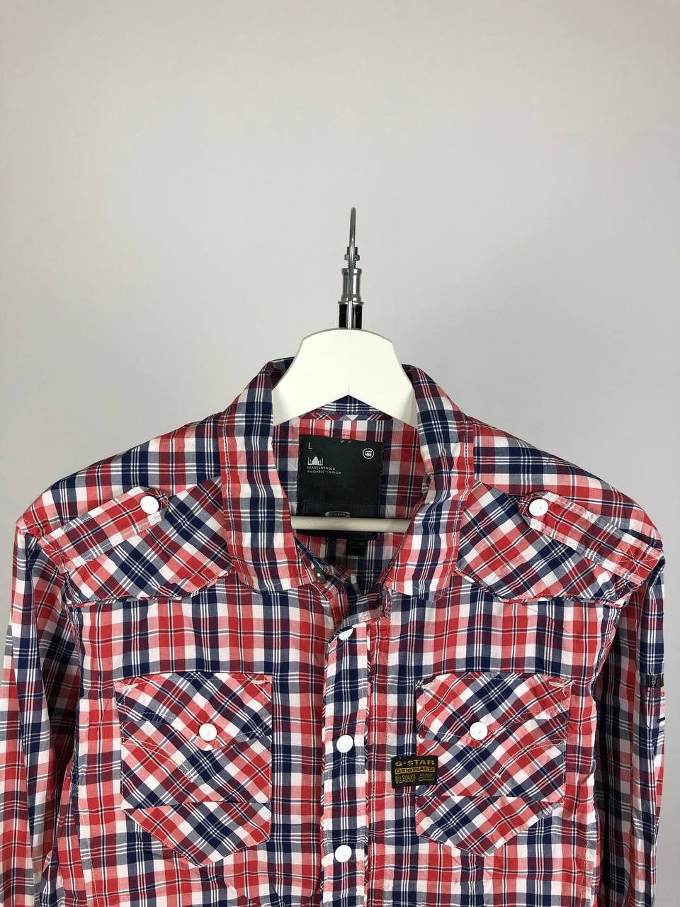 G-Star G-Star Raw Shirt New Midnight Fresh Piping Check size L Size US L / EU 52-54 / 3 - 2 Thumbnail