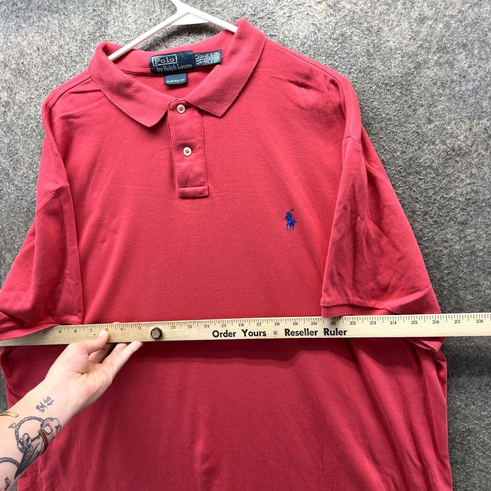 Polo Ralph Lauren Polo Ralph Lauren Polo Shirt Mens 2XL Red Custom Fit Pony Logo Golf Casual Shirt Size US XXL / EU 58 / 5 - 5 Thumbnail