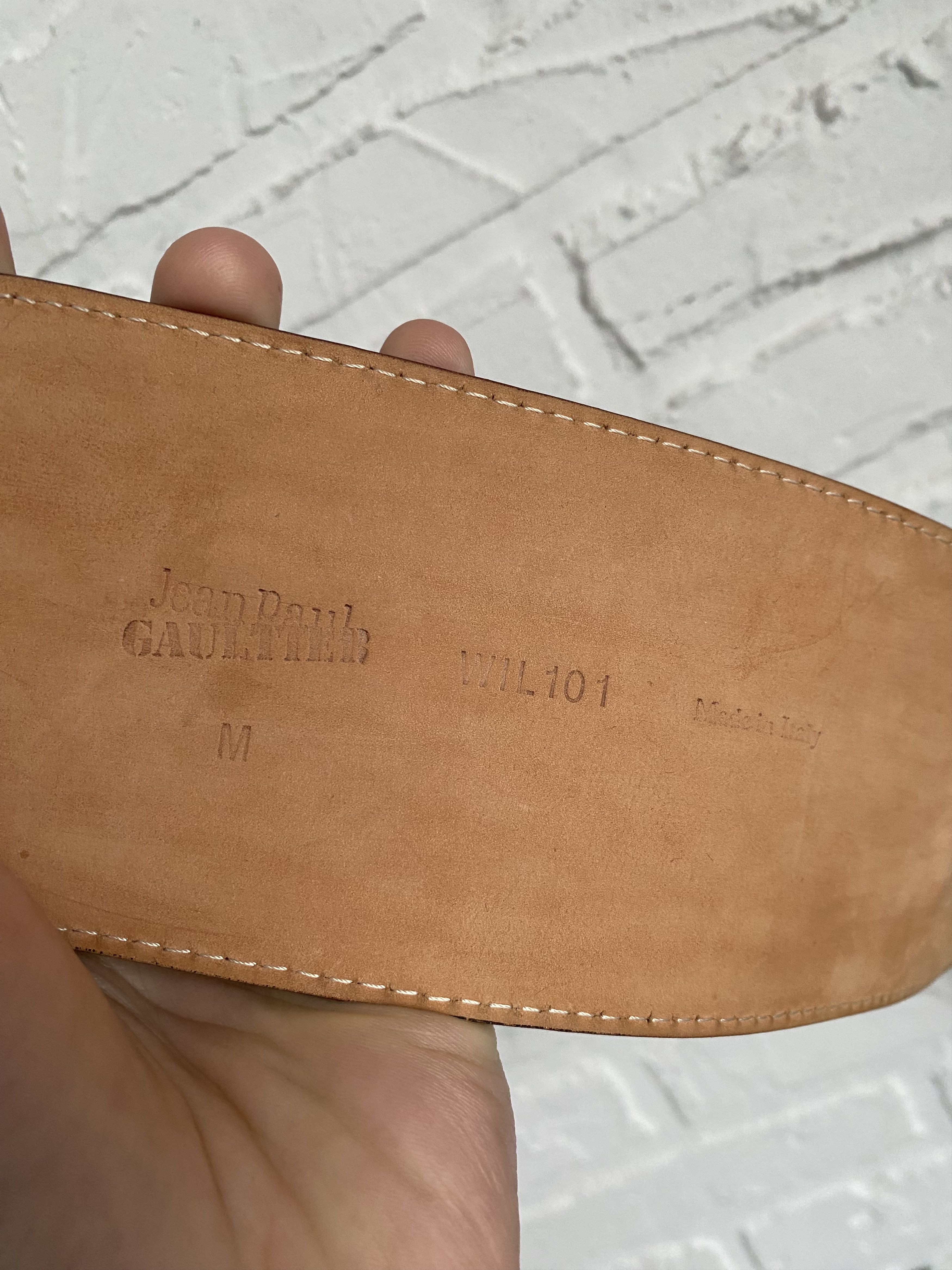 Jean Paul Gaultier Jean Paul Gaultier weight leather belt Size ONE SIZE - 5 Thumbnail