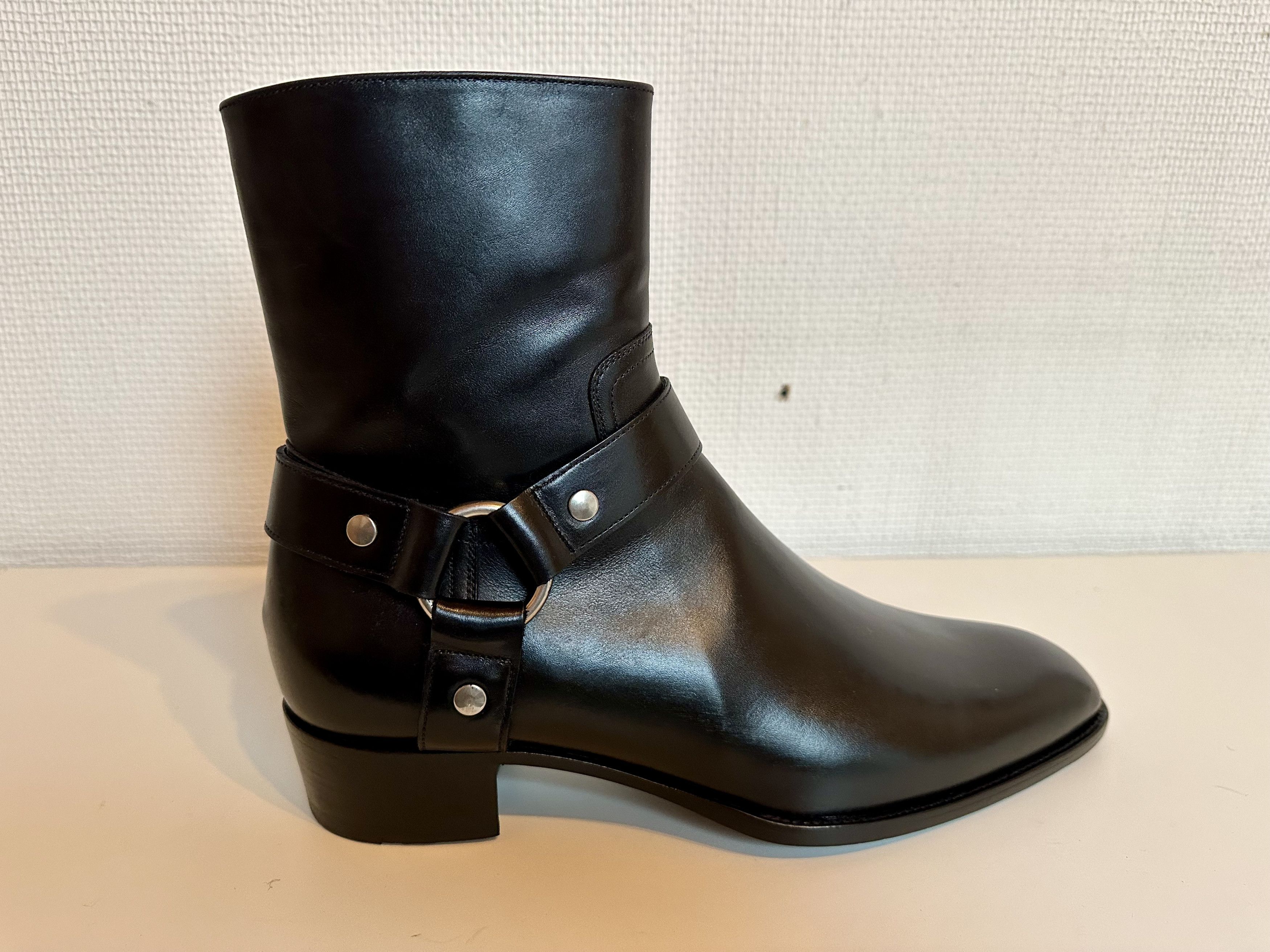 Hedi Slimane × Saint Laurent Paris FW13 HARNESS WYATT ZIPPED BOOT Size US 9 / EU 42 - 3 Thumbnail