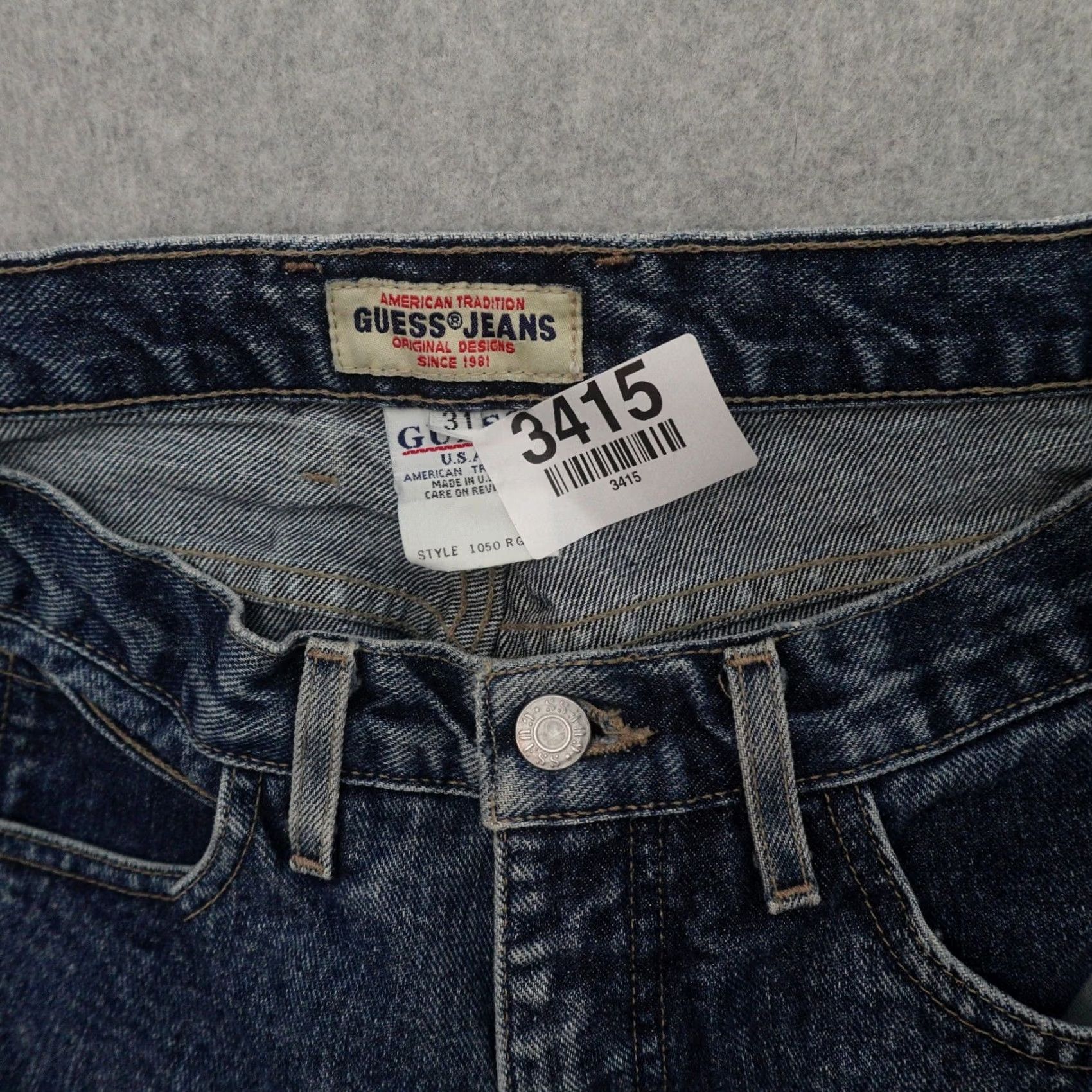 Guess GUESS Jeans Men’s 31X29 Size 31 Inseam 29 Blue USA Vintage Tapered Jeans Mens Size US 31 - 4 Thumbnail
