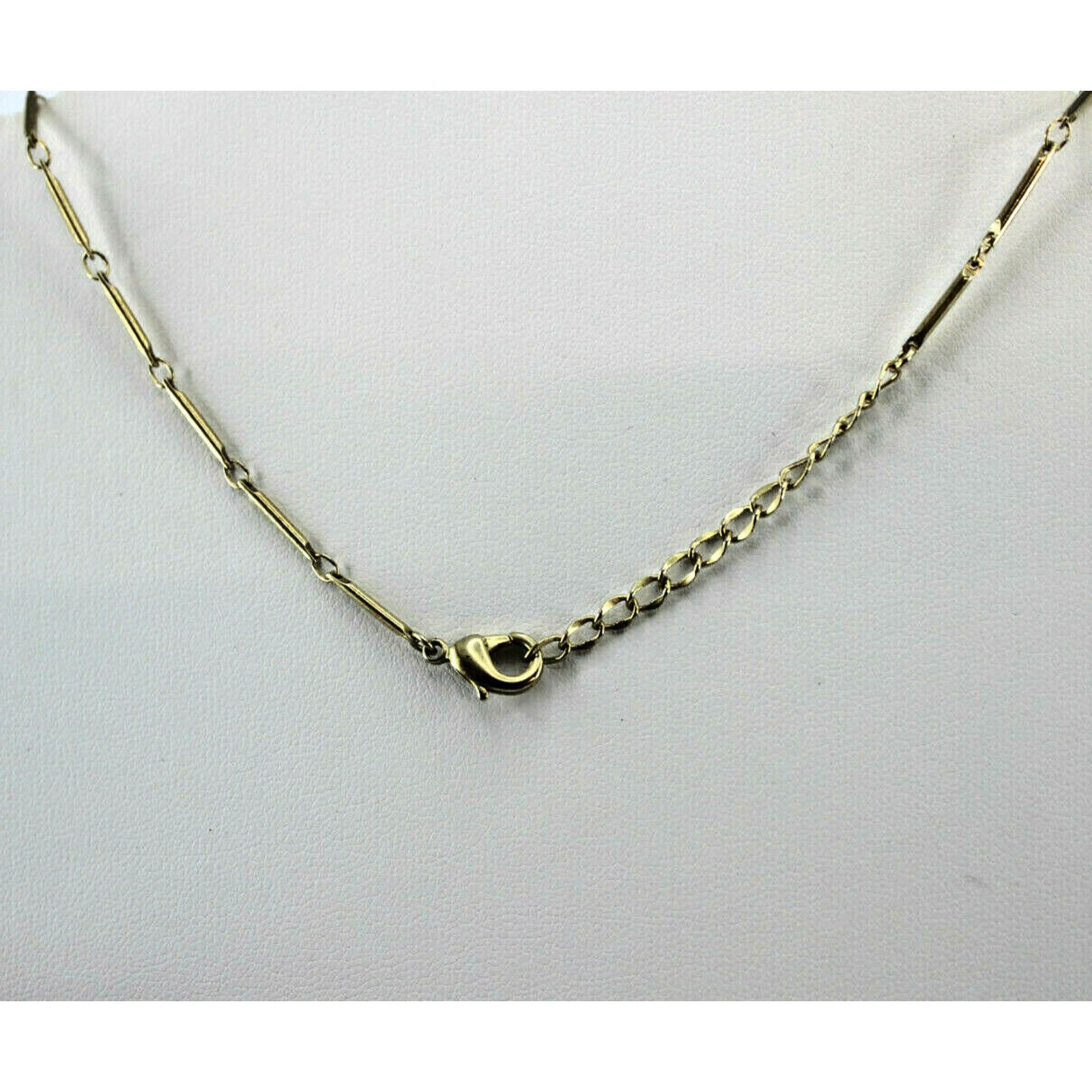 Other Victorian Style Necklace Amber Tones Beads Goldtone Chains Size ONE SIZE - 3 Thumbnail
