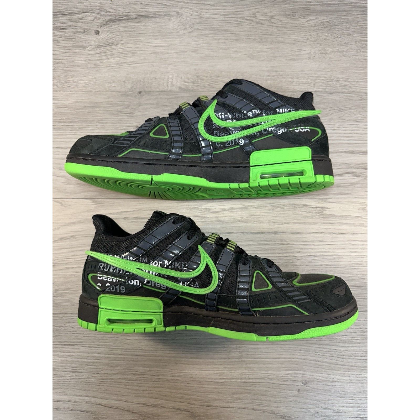 Nike × Off-White Nike Air Rubber Dunk x Off-White Low Green Strike - Size 11 Size US 11 / EU 44 - 3 Thumbnail