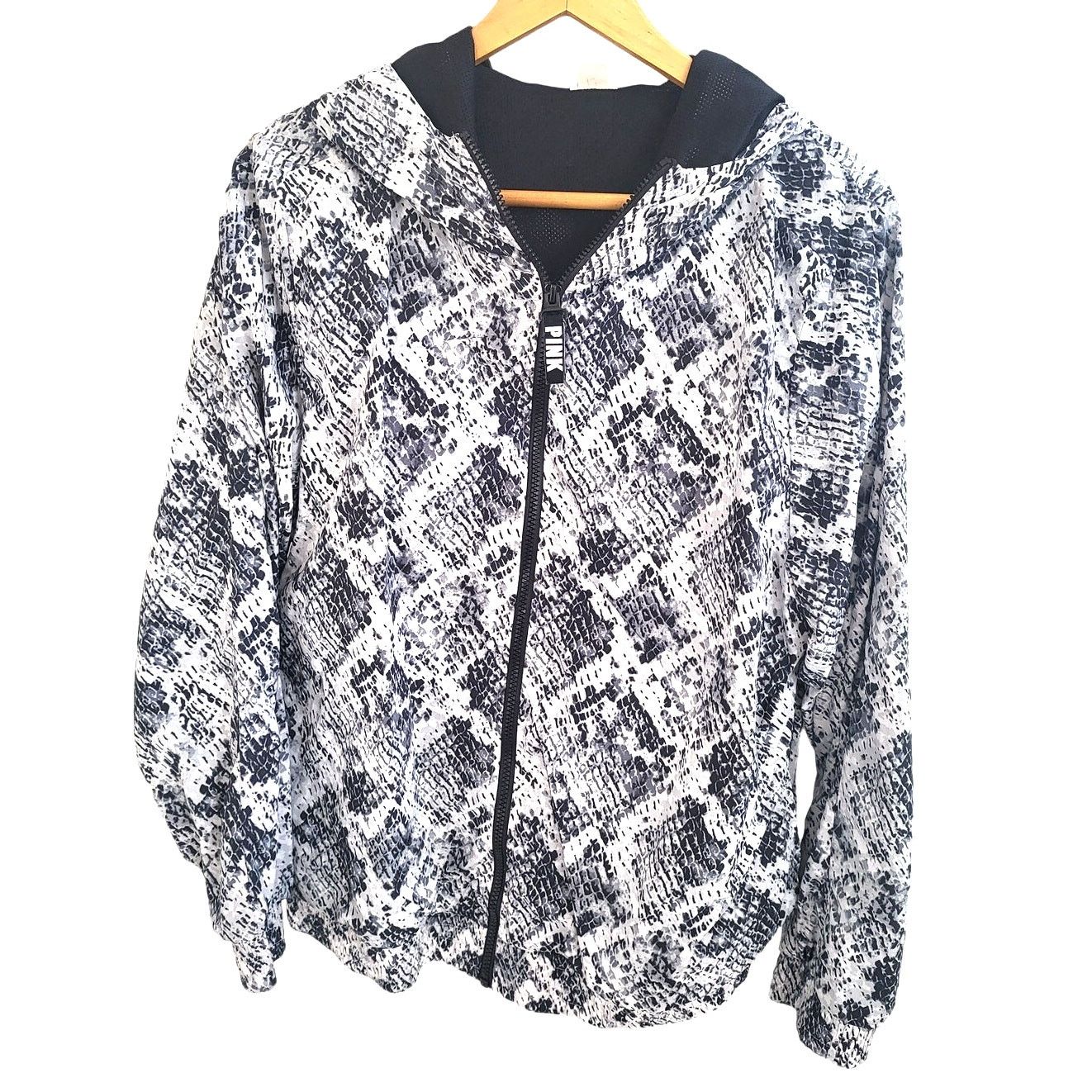 Victoria's Secret Victoria's Secret Black & White Snakeskin Hood Jacket-Medium Size M / US 6-8 / IT 42-44 - 1 Thumbnail