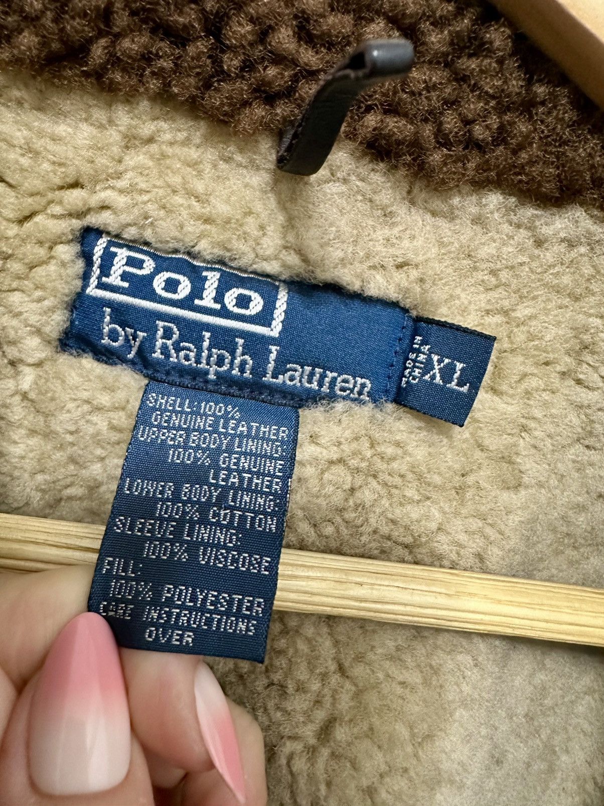 Polo Ralph Lauren Polo Ralph Lauren Leather Jacket with fur Size US XL / EU 56 / 4 - 2 Preview