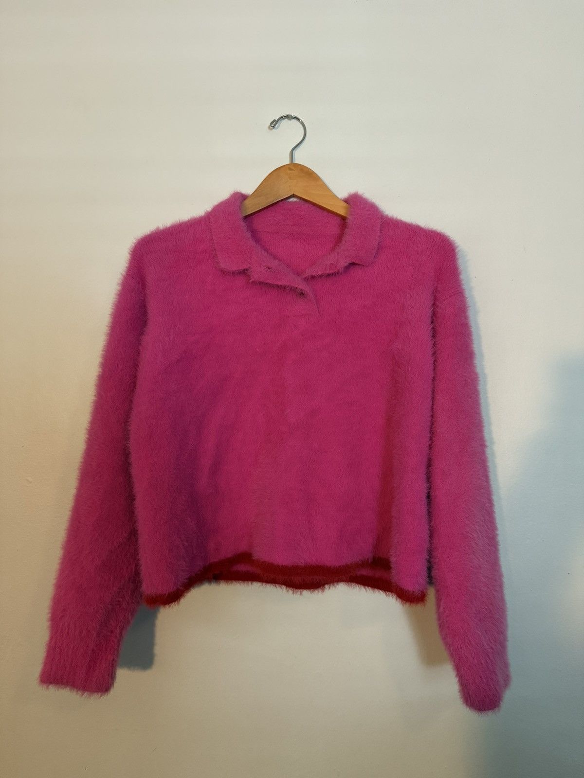 Jacquemus Pink Le Papier 'Le Polo Neve' Polo