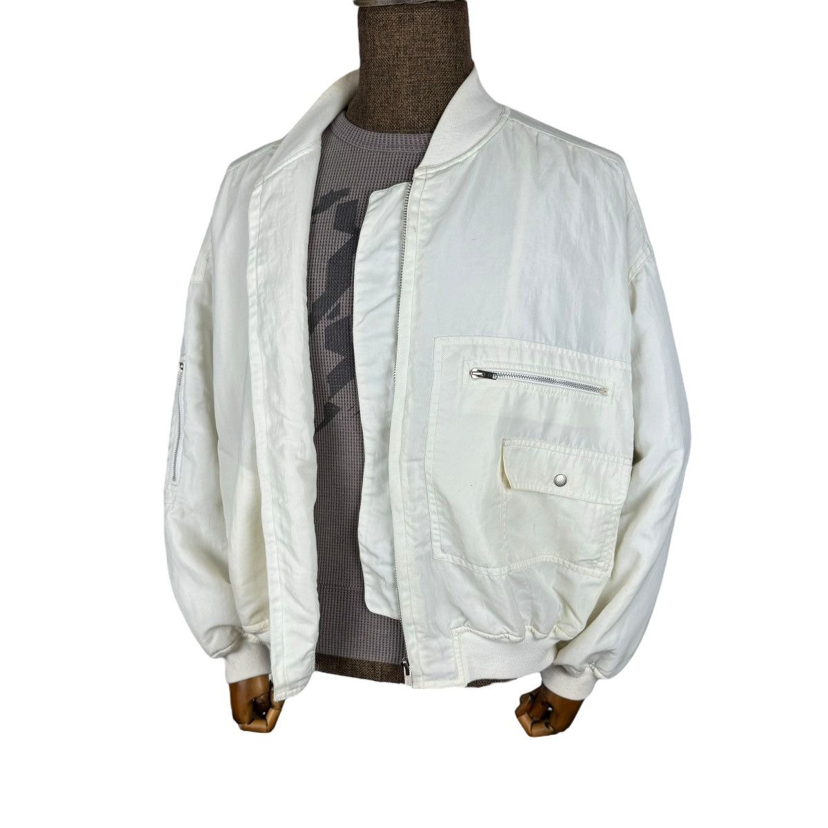 Issey Miyake ⚡️ICONIC !! 80s ISSEY MIYAKE BOMBER ZIPPER JACKET Size US M / EU 48-50 / 2 - 5 Thumbnail