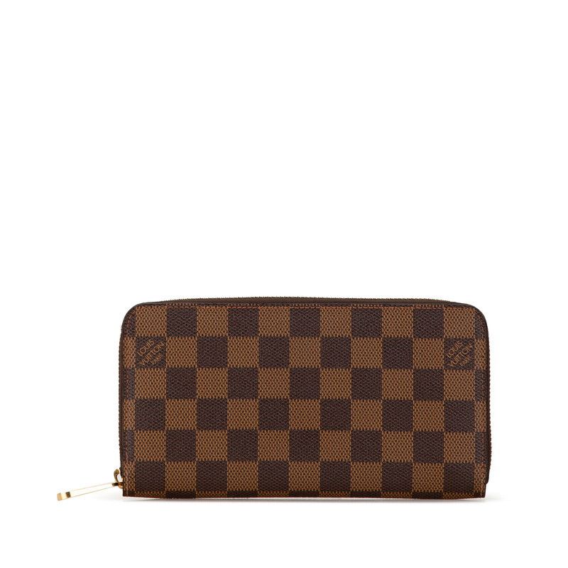 Louis Vuitton Louis Vuitton Louis Vuitton Damier Zippy Wallet N41661 Brown PVC Canvas Long Wallet N41661 in Very Good Condition Size ONE SIZE - 1 Thumbnail