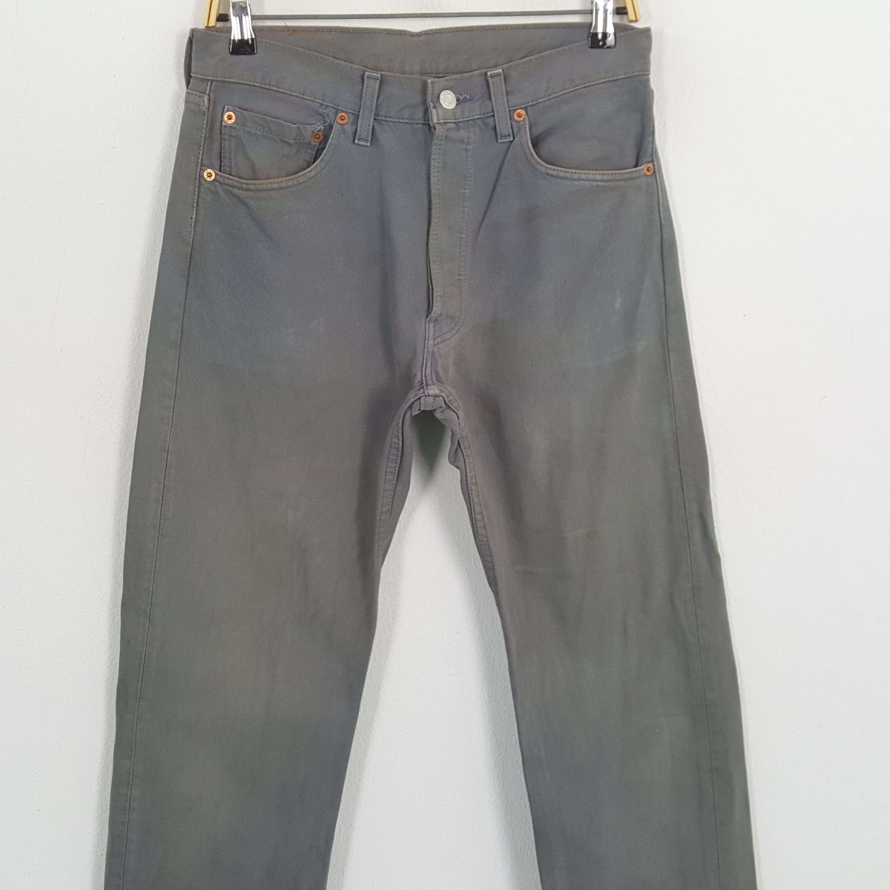 Levi's × Levi's Vintage Clothing × Vintage Vintage LEVI'S 501 American Brand Style Grey Jeans Pants Size US 29 - 2 Thumbnail