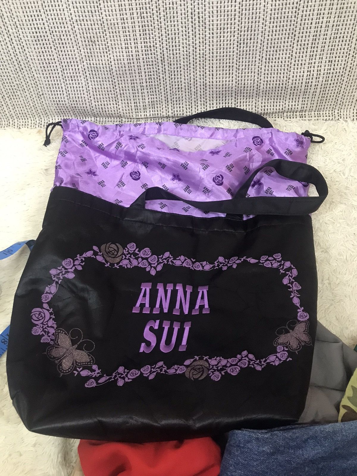 Anna Sui ‼️ANNA SUI EMBOIDERY TOTEBAG NYLON ‼️ Size ONE SIZE - 4 Thumbnail