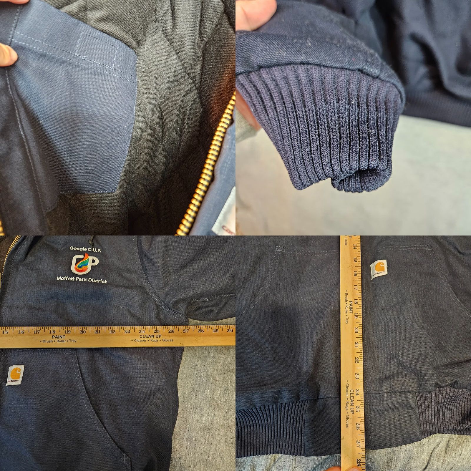 Carhartt Carhartt Jacket Men L Navy Full Zip Heavyweight Canvas Coat Size US L / EU 52-54 / 3 - 8 Thumbnail