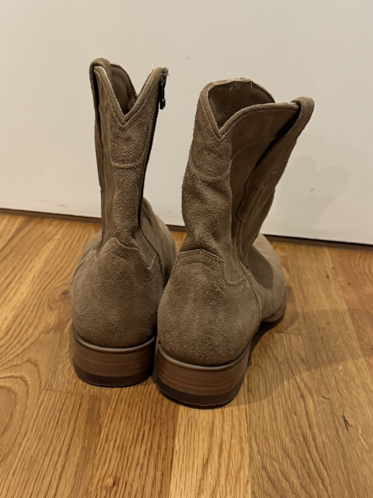 Tecovas Tecovas Brown Suede Zip Up Boots 12D Size US 12 / EU 45 - 4 Thumbnail