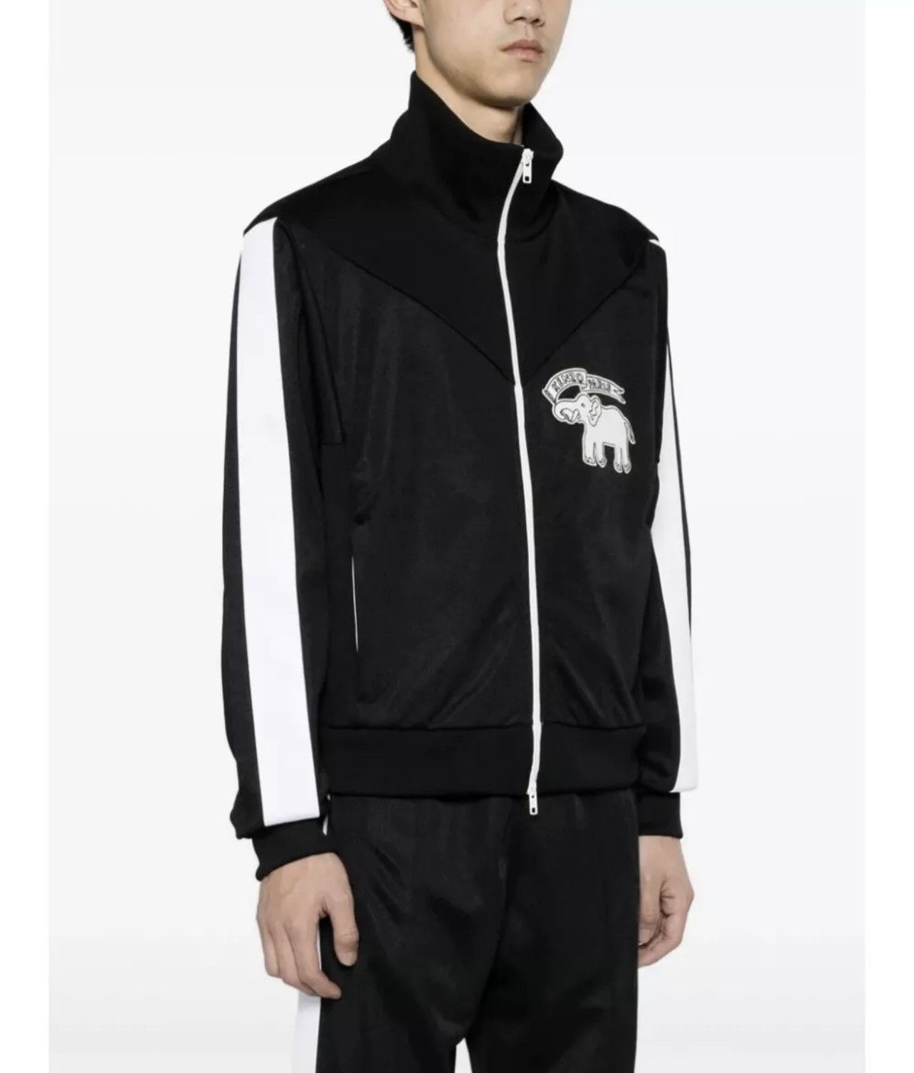 Kenzo KENZO Elephant brand appliqué stretch-jersey jacket Black XL Size US XL / EU 56 / 4 - 3 Thumbnail