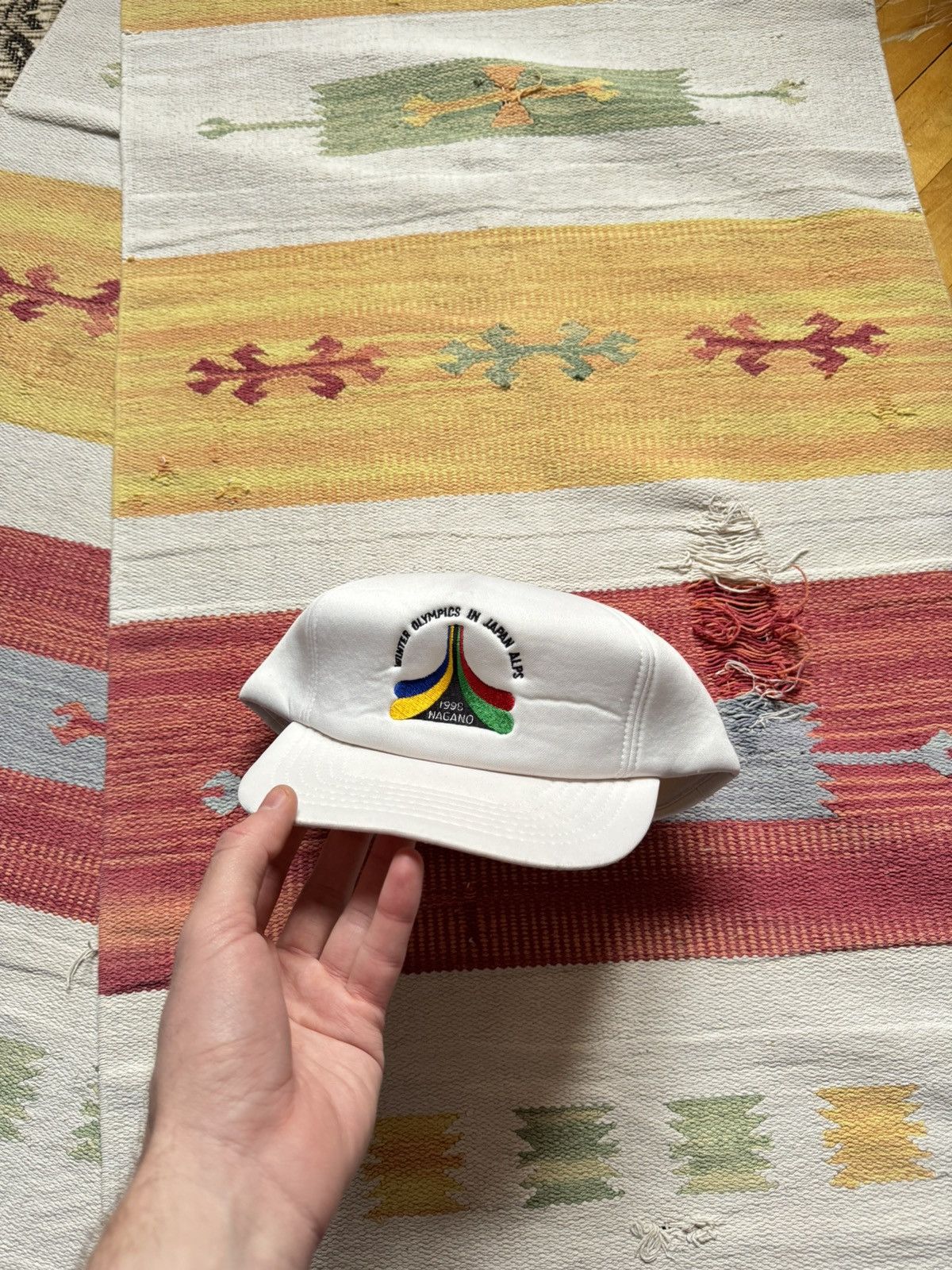 Vintage Vintage 90’s Olympic Games In Japan Alps Nagano 1998 Hat Size ONE SIZE - 3 Thumbnail