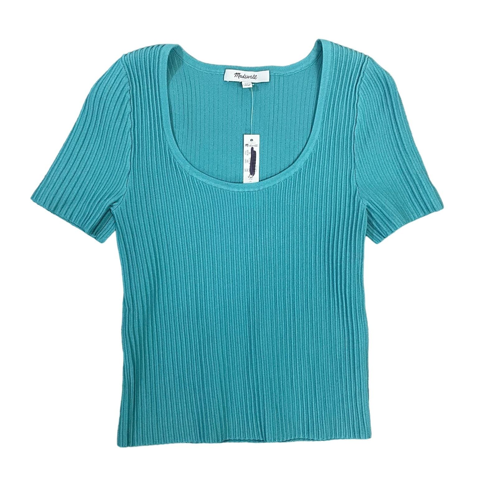 Madewell Madewell Sculpt Ottoman Stretchy Crop Tee Shirt US Womens XS Size XS / US 0-2 / IT 36-38 - 1 Thumbnail