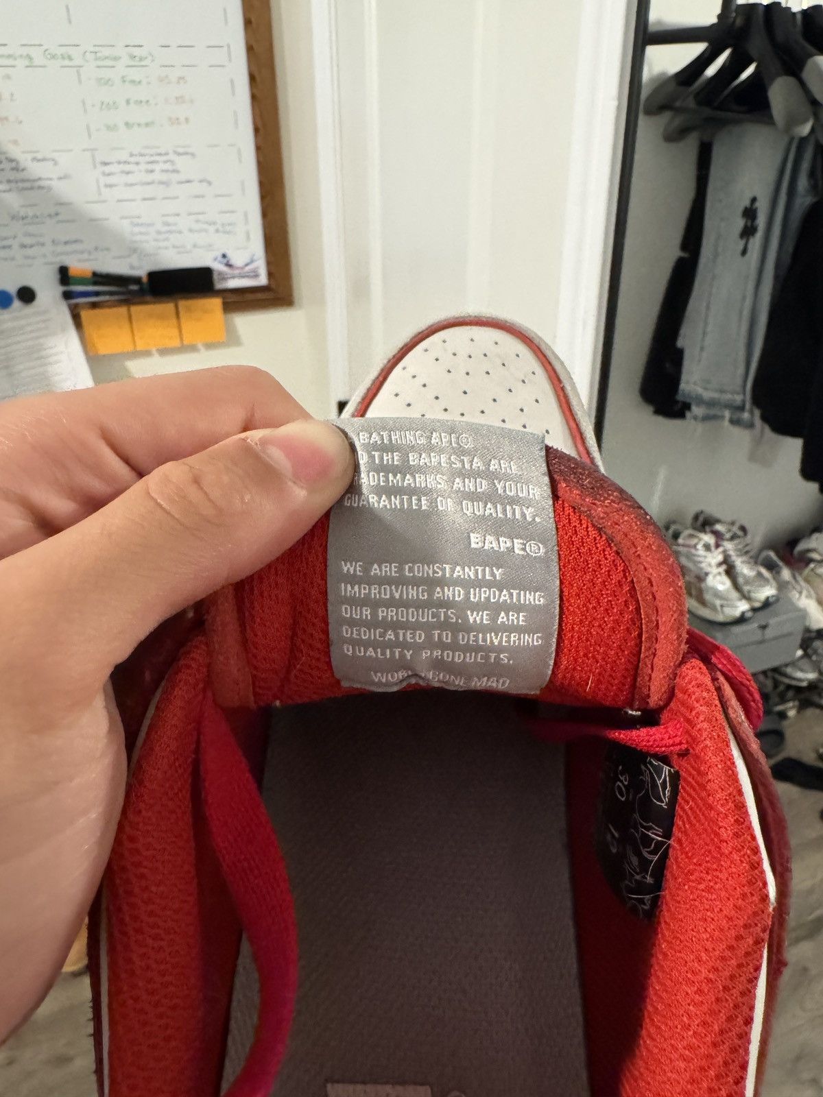 Bape BAPE SKSSTA #5 RED STITCH SUEDE SIZE 12 Size US 12 / EU 45 - 13 Thumbnail