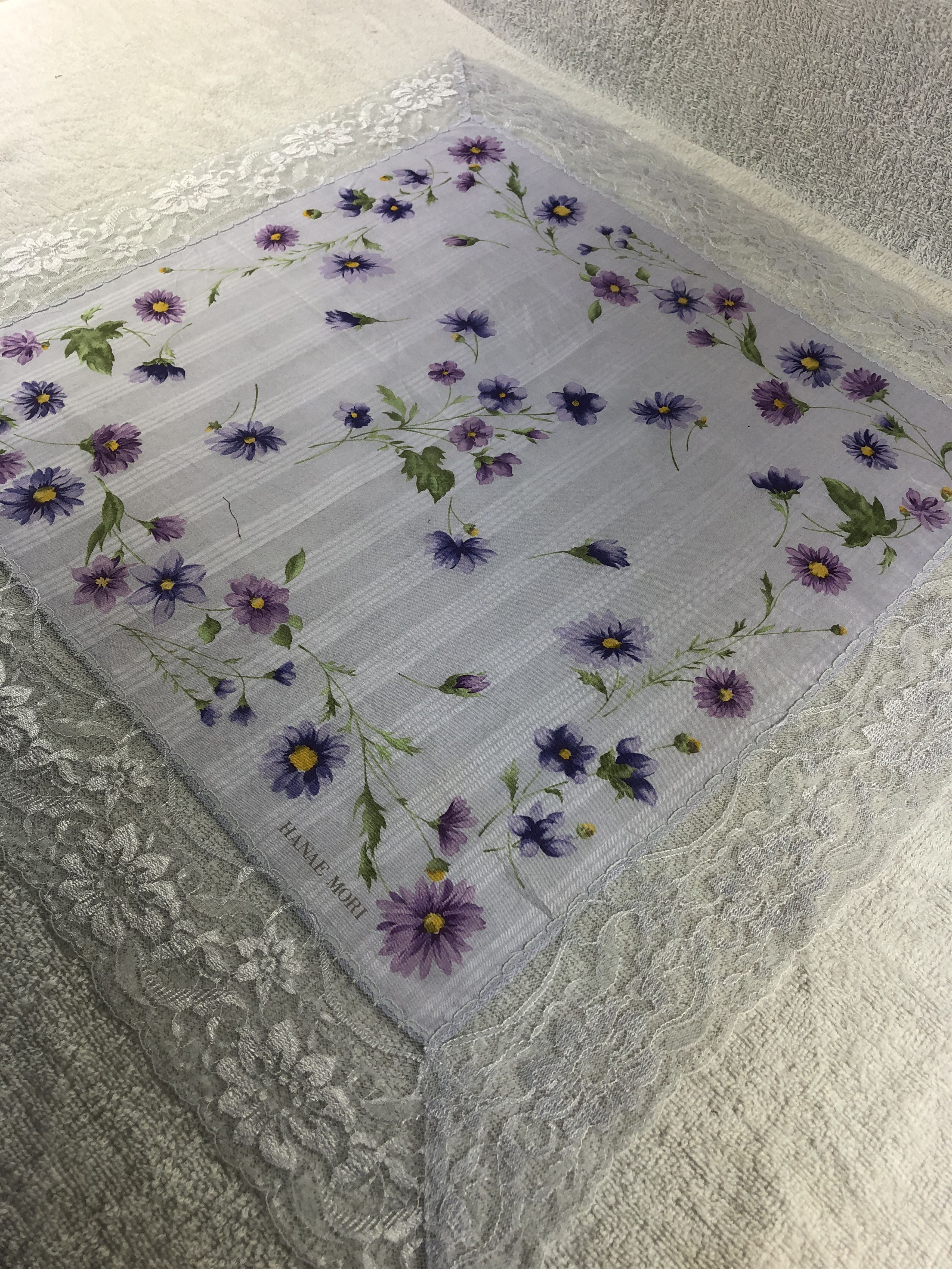 Hanae Mori × Japanese Brand × Vintage Hanae Mori Handkerchief / Bandana / Neckerchief Size ONE SIZE - 2 Thumbnail