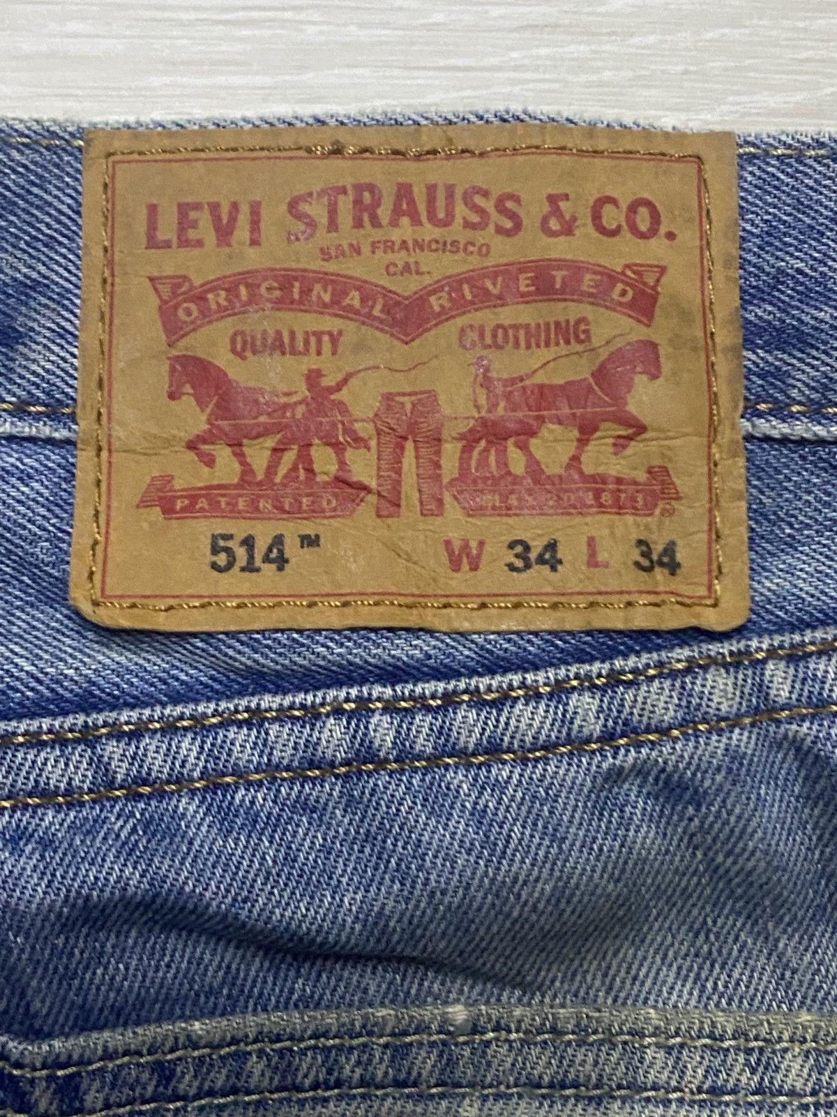 Levi's Vintage Levis 514 light Wash Faded Distressed Jeans Size US 36 / EU 52 - 14 Thumbnail