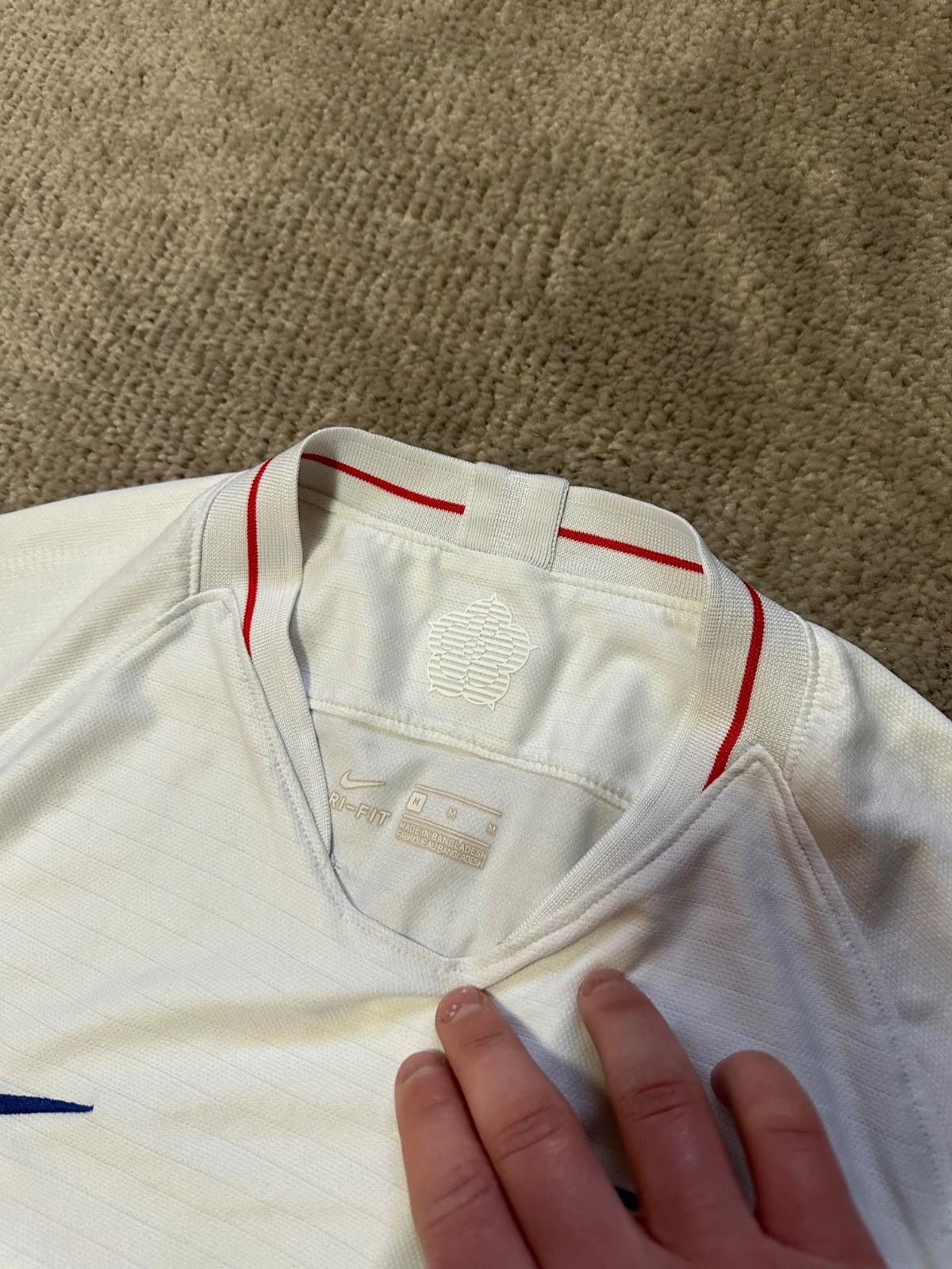 Nike Nike England National Team 2018-2019 Home Football Jersey M Size US M / EU 48-50 / 2 - 4 Thumbnail