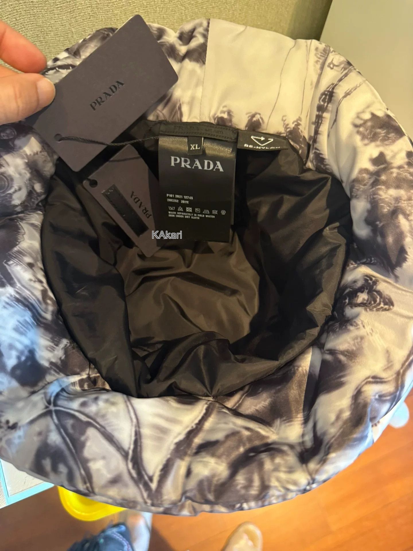 Prada Prada Nylon Windproof Rainproof Bucket Hat 60cm Size ONE SIZE - 5 Thumbnail