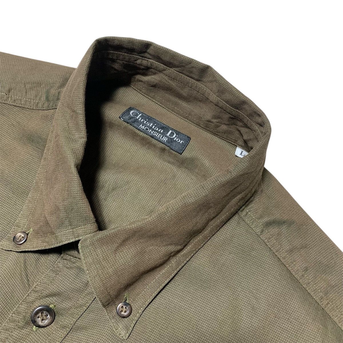 Dior 1990s Vintage Christian Dior Monsieur Longshirt Buttondown Size US L / EU 52-54 / 3 - 2 Thumbnail