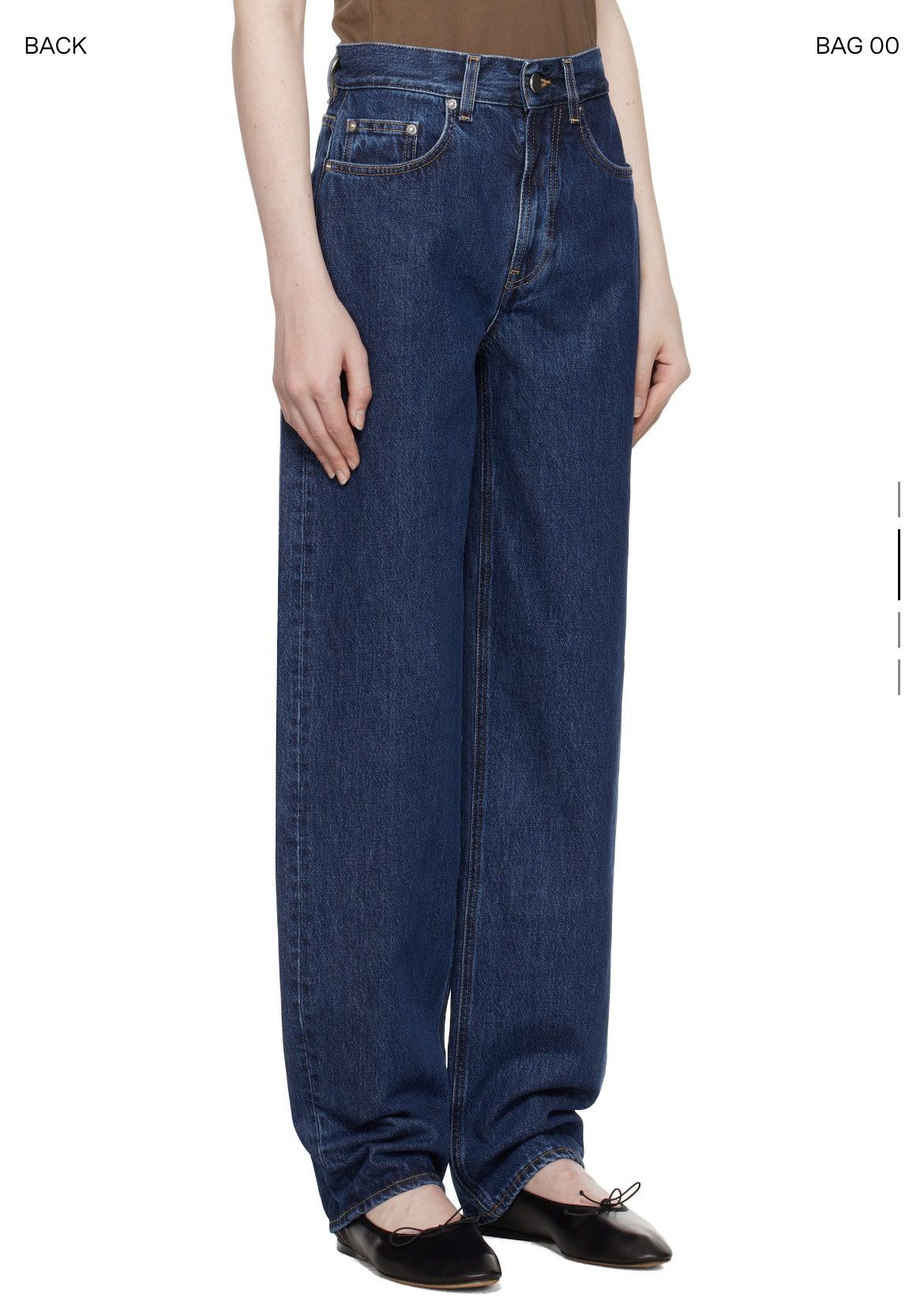 Loulou de Saison LouLou de Saison Blue Samur Jeans Size 31" - 2 Thumbnail