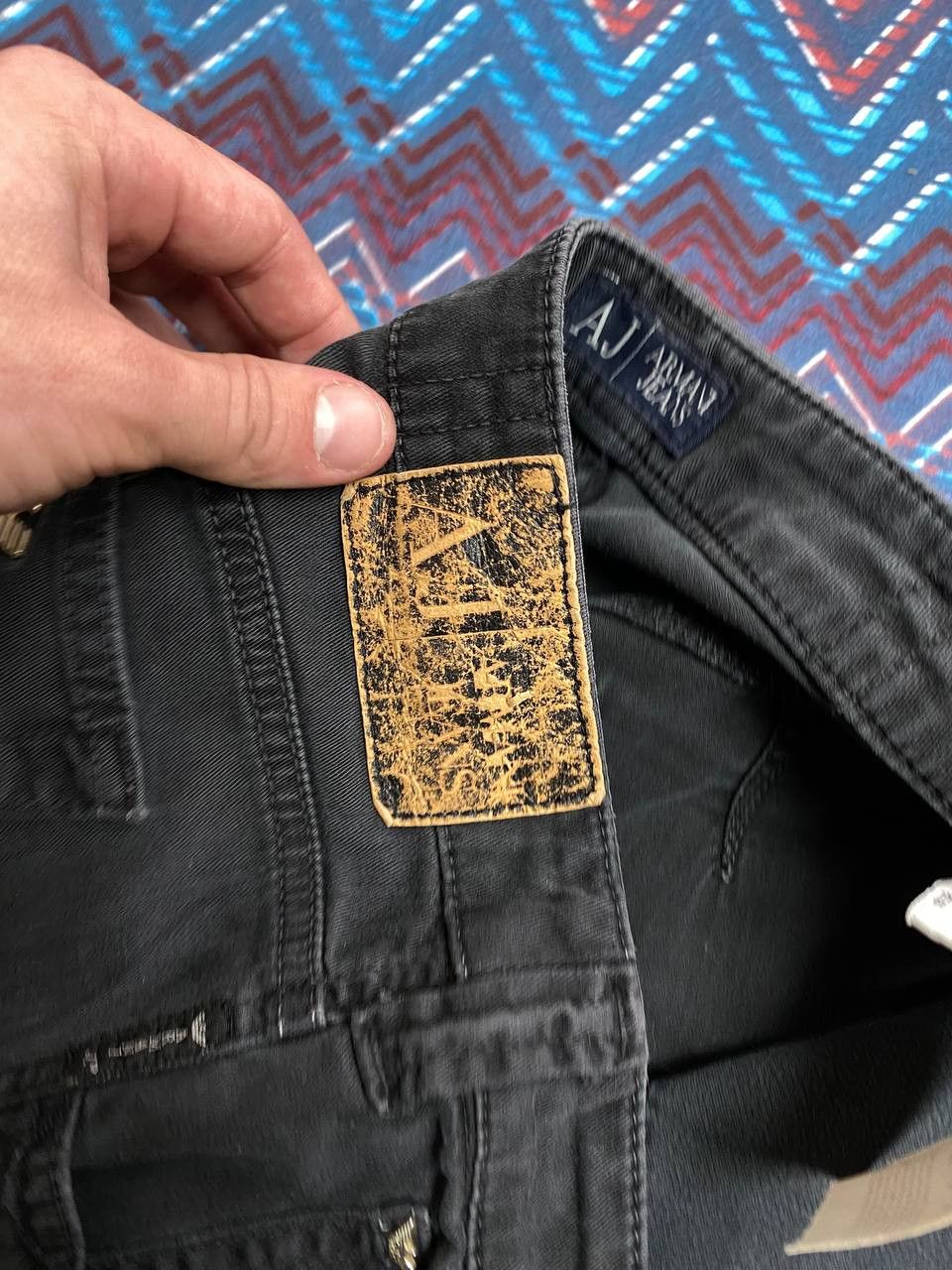 Armani vintage black denim pants Y2K Armani jeans streetwear Size US 30 / EU 46 - 6 Thumbnail