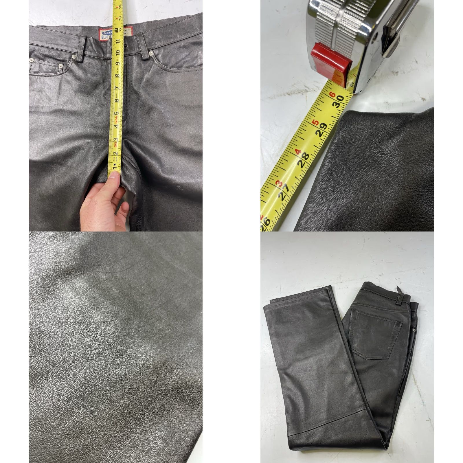 Old Navy VINTAGE Old Navy Leather Pants Women's Regular Bootcut Black 6 Lined Size 28" / US 6 / IT 42 - 8 Thumbnail