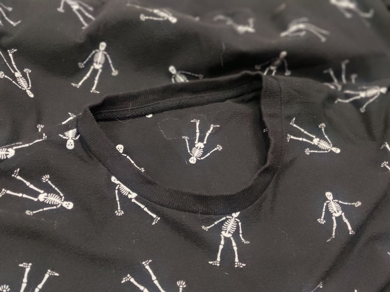 If Six Was Nine Vtg Japan Fleece Sweatshirt Skeleton Le Grande Bleu L.G.B. Size US M / EU 48-50 / 2 - 12 Thumbnail