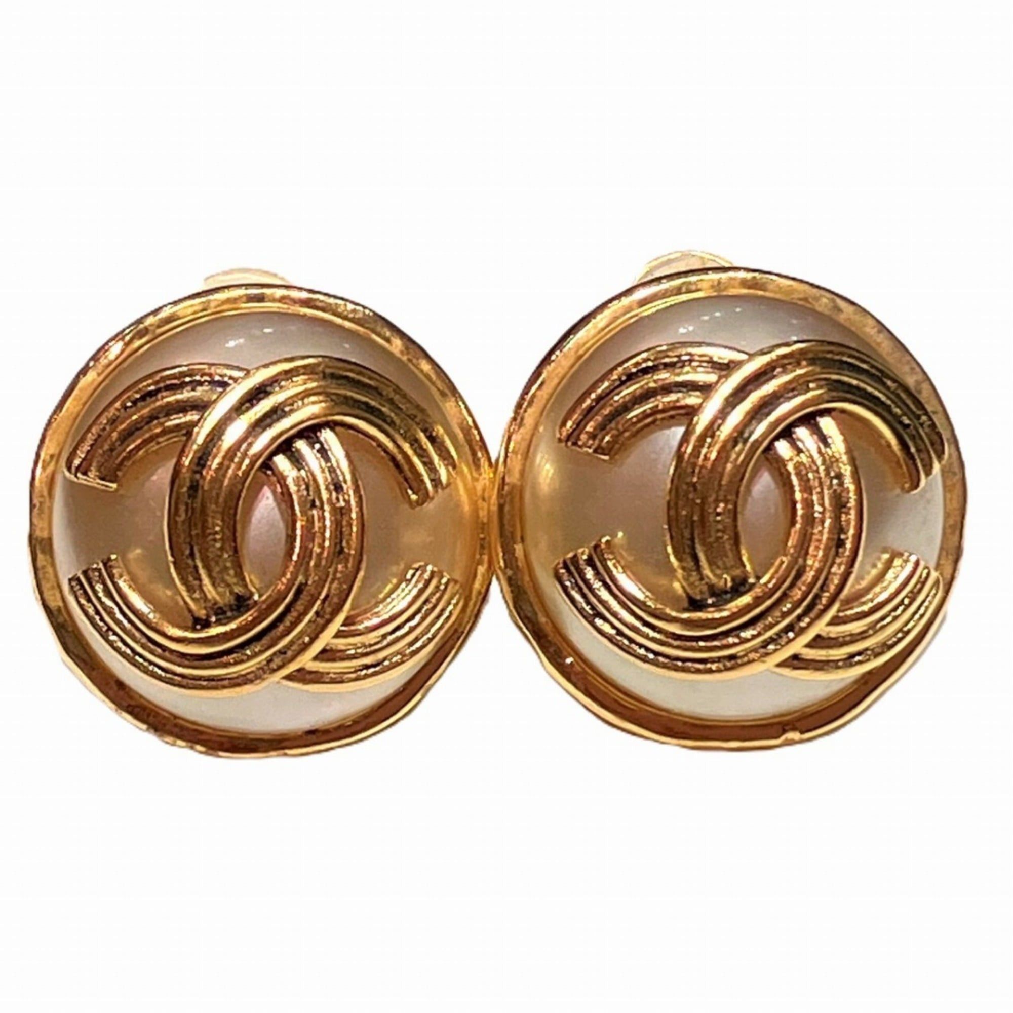 Chanel CHANEL earrings, total weight approximately 18.4g, GP fake pearl Size ONE SIZE - 1 Thumbnail